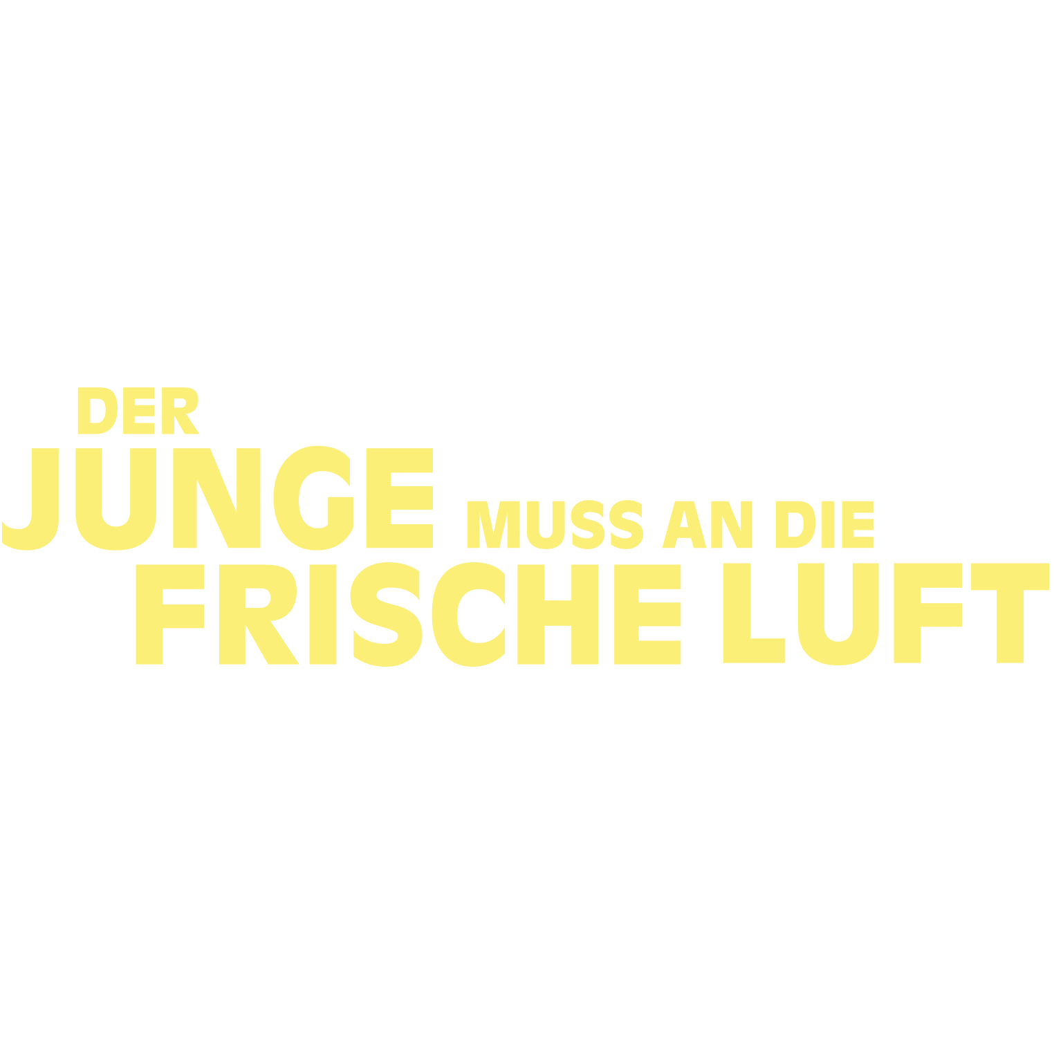 Der Junge muss an die frische Luft