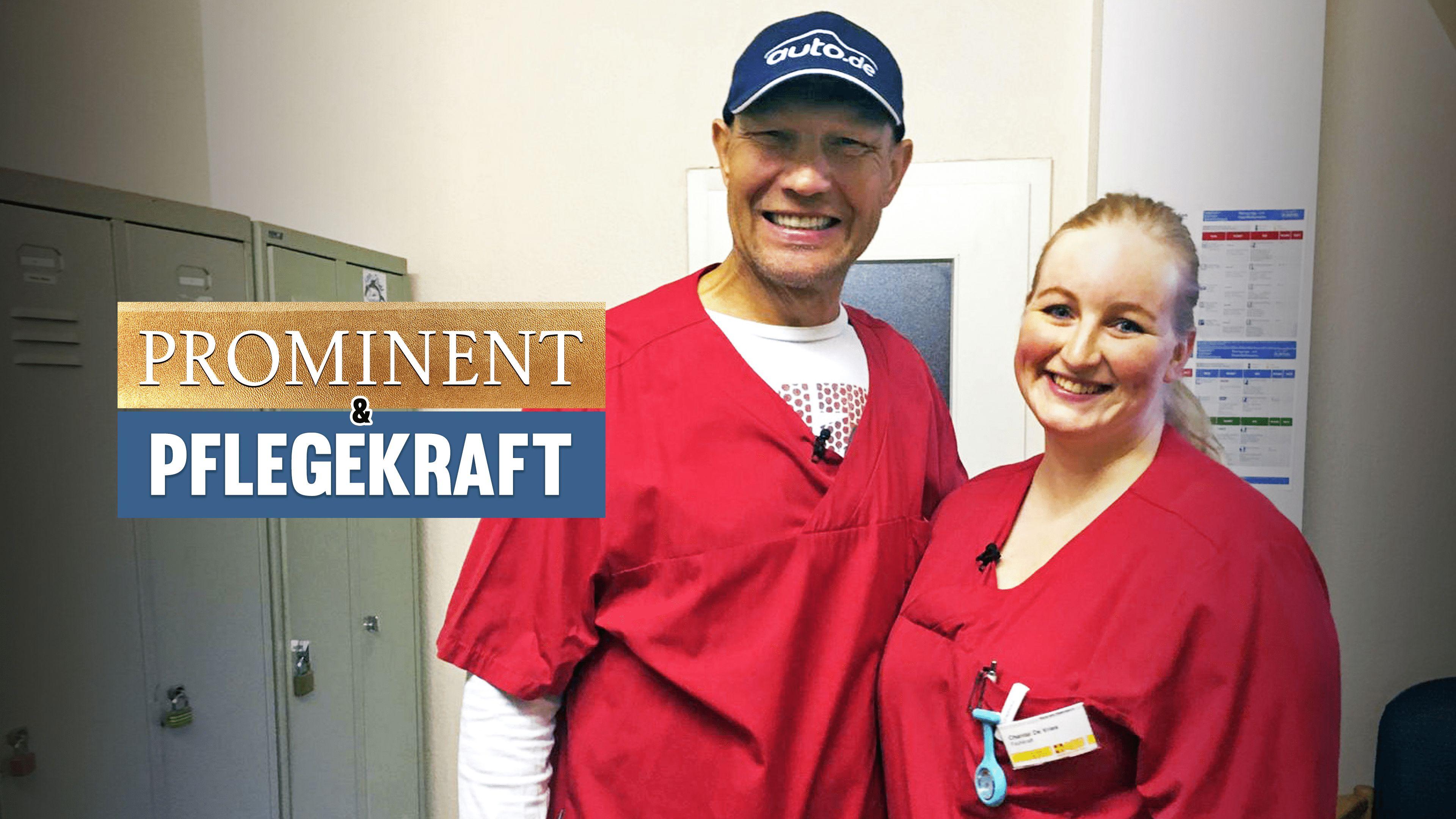 Prominent und Pflegekraft
