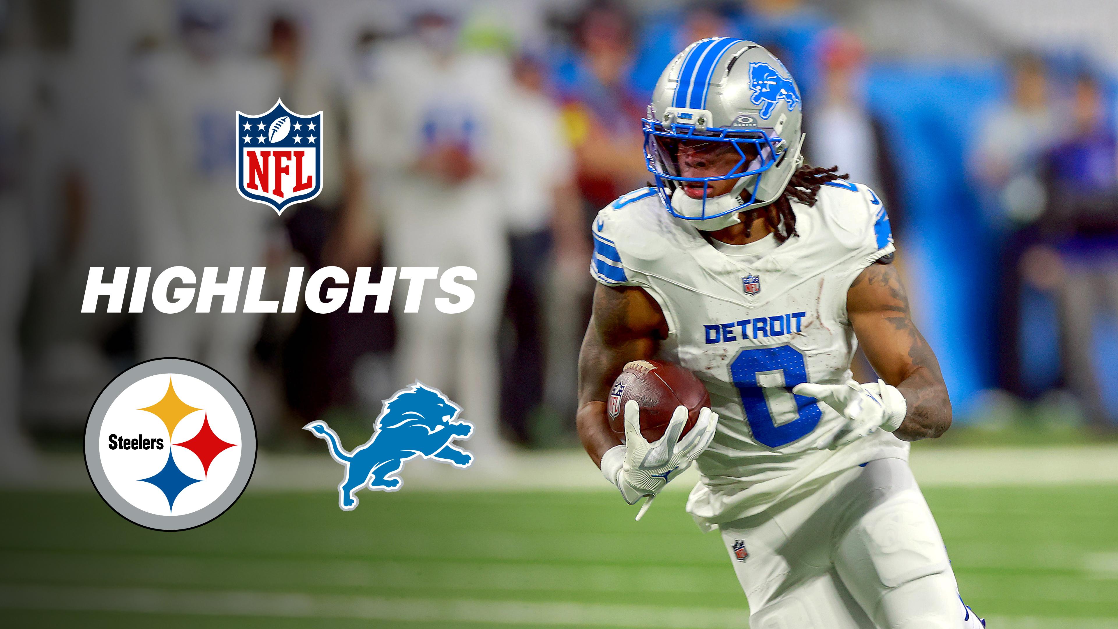 WEEK 16: Pittsburgh Steelers at Detroit Lions - Highlights