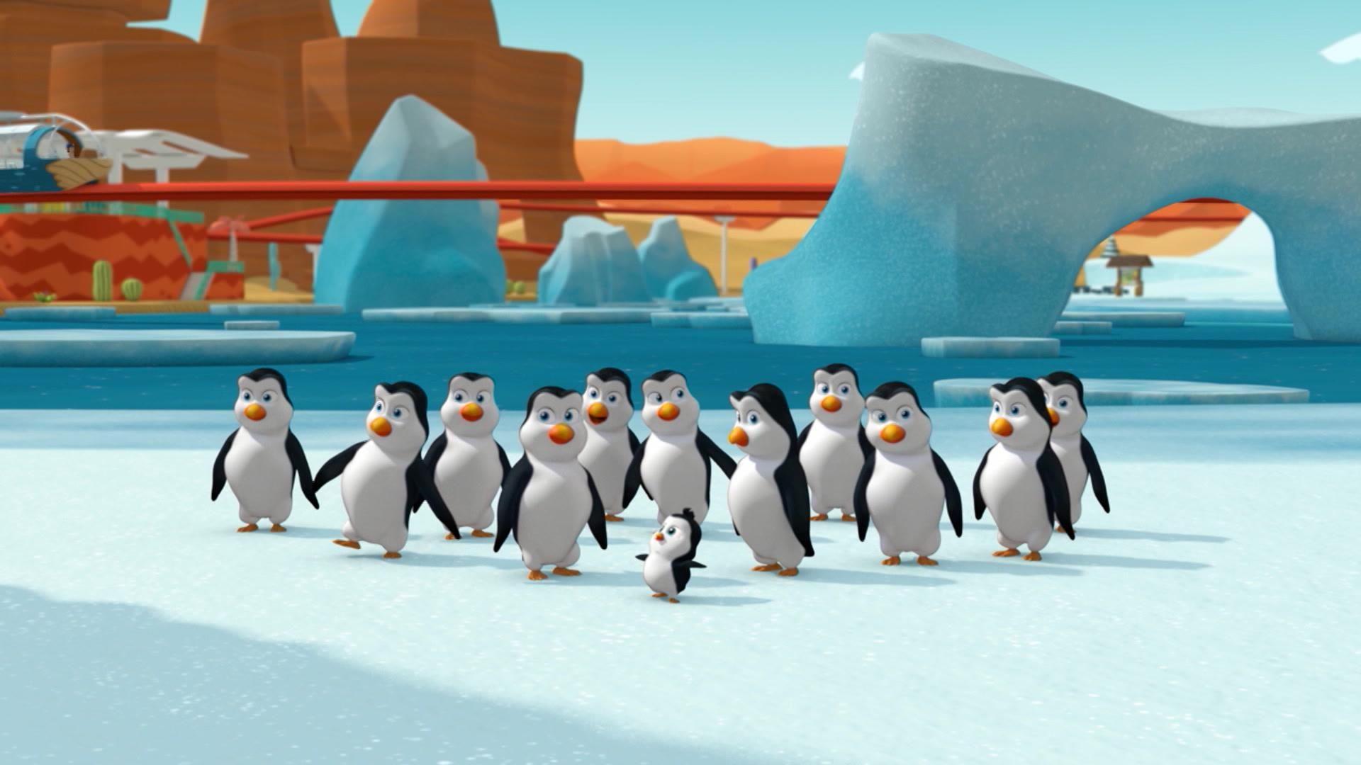 Der Marsch der Pinguine vom Tier-Spaß-Park