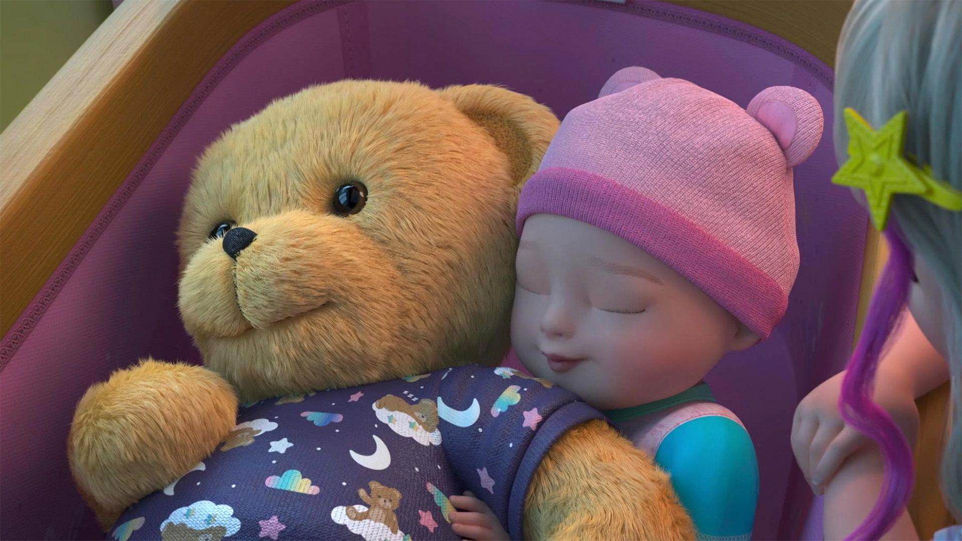Teddybär im Mond