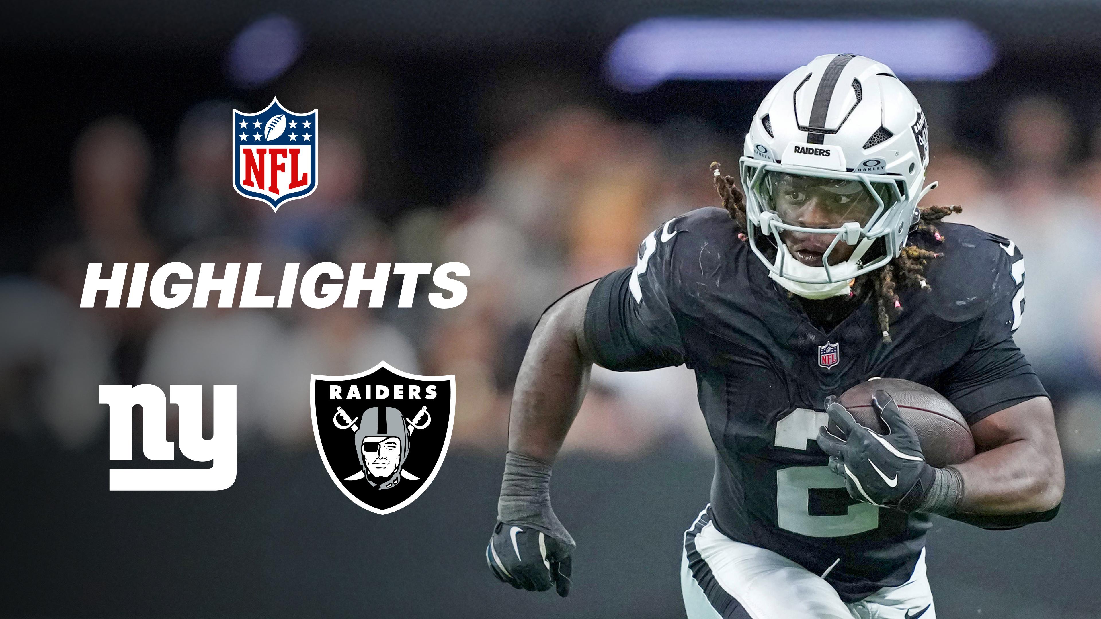 WEEK 17: New York Giants at Las Vegas Raiders - Highlights