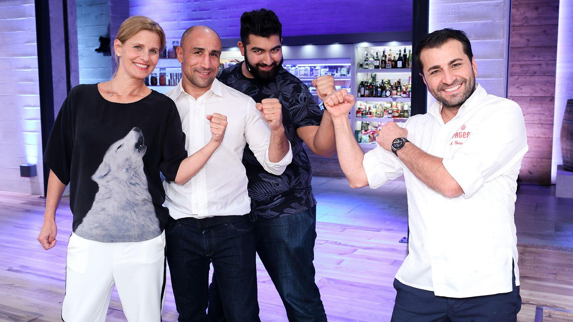 Mit Ali Güngörmüs, Katrin Müller-Hohenstein, Arthur Abraham, Faisal Kawusi