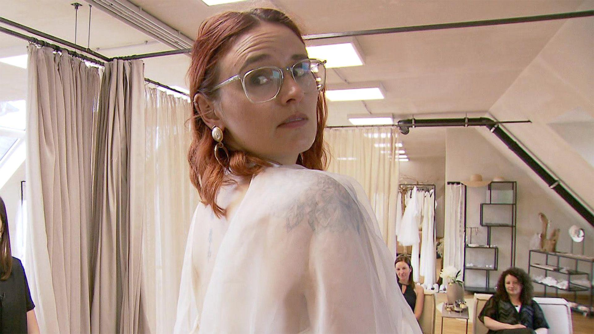 Ein ausgefallenes Brautkleid für eine mutige Braut