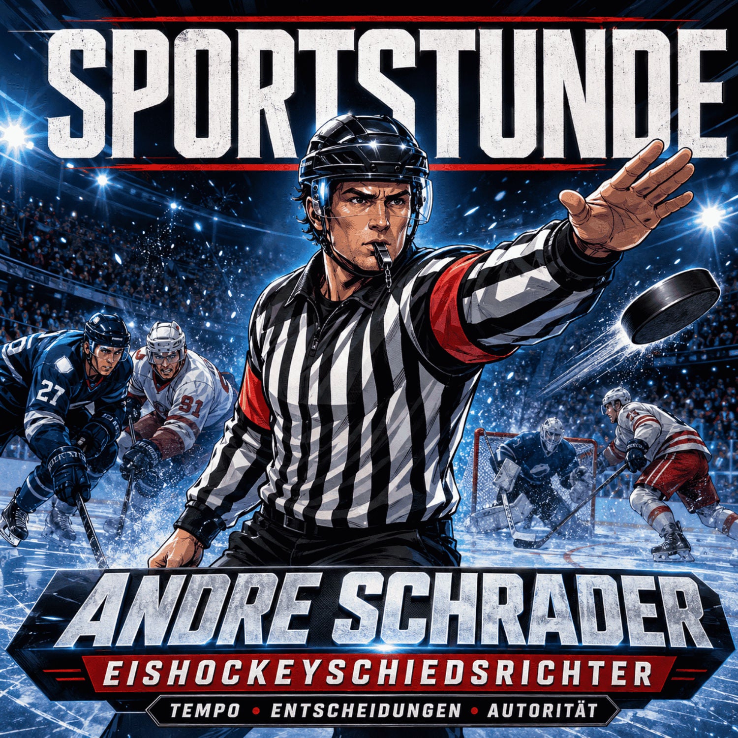 André Schrader: Eishockey-Schiedsrichter zwischen Tempo, Technik und klaren Entscheidungen