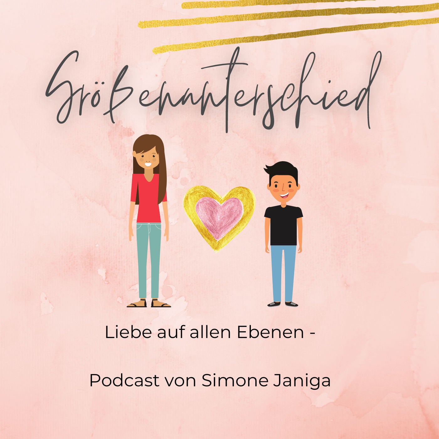 Wie groß sollte der Größenunterschied zwischen Mann und Frau sein?