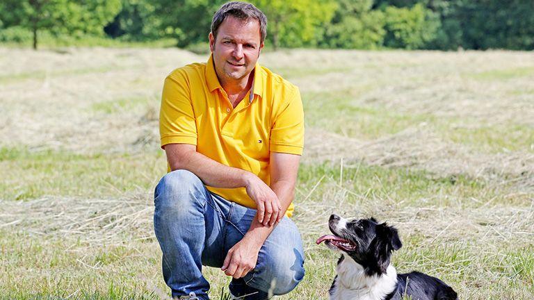 Labradormischling 'Ecki' / Dobermann-Sennenhund-Mischling 'Tyson'