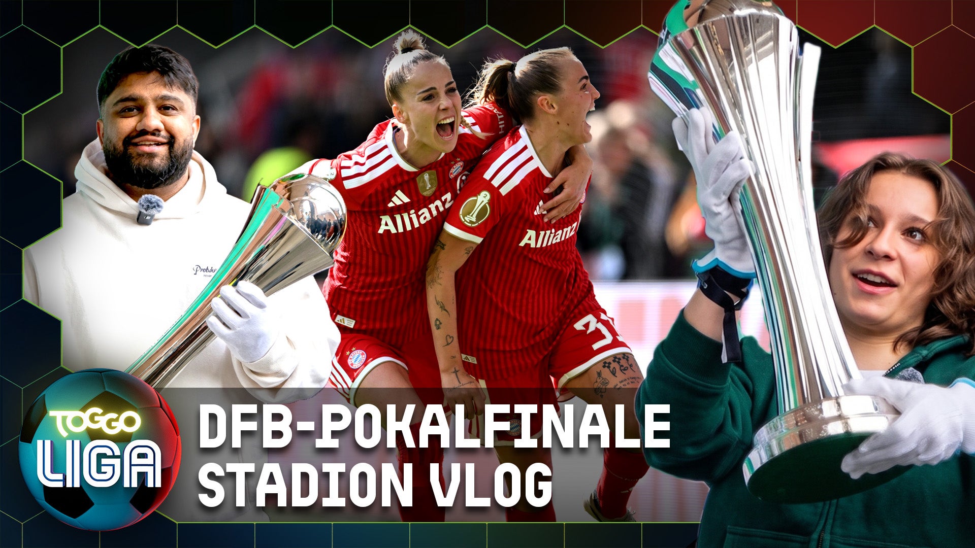 Wir stehen vor 50.000 Menschen im Stadion! DFB-Pokalfinale der Frauen Vlog
