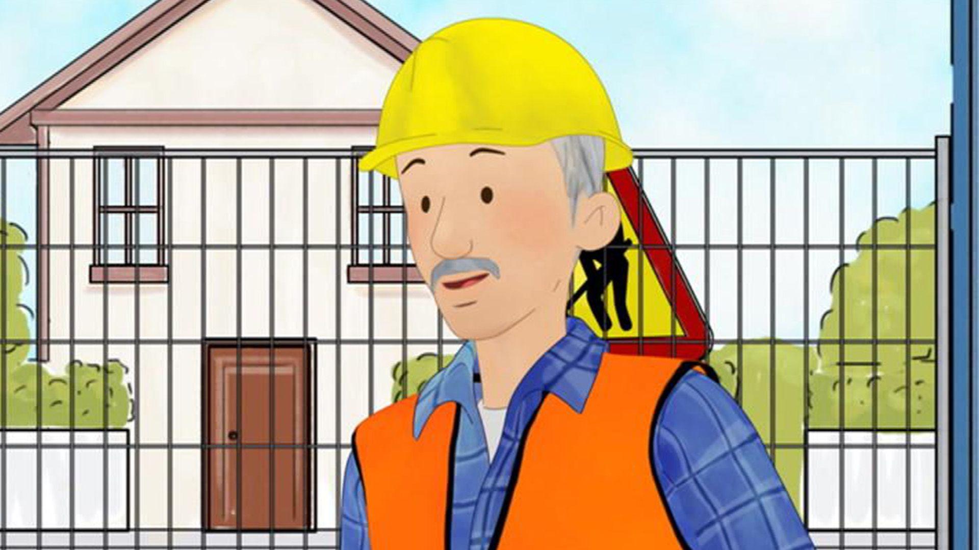 Conni auf der Baustelle