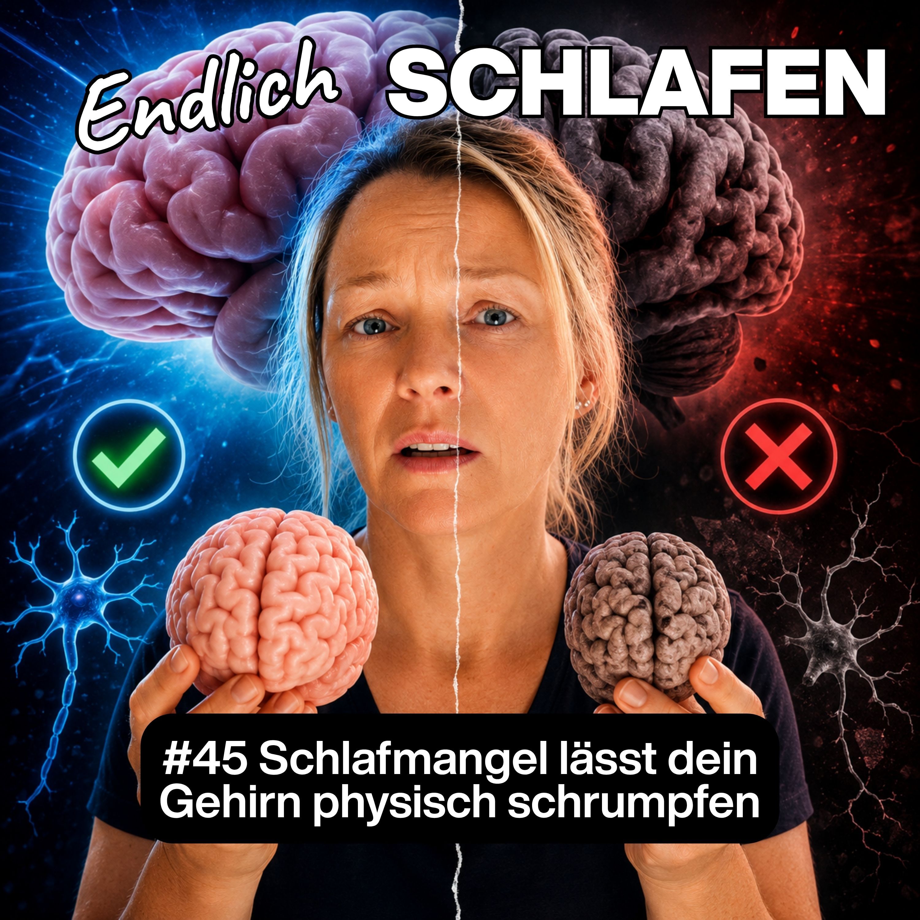 Schlafmangel. Wie dein Gehirn durch schlechten Schlaf um Jahre altert