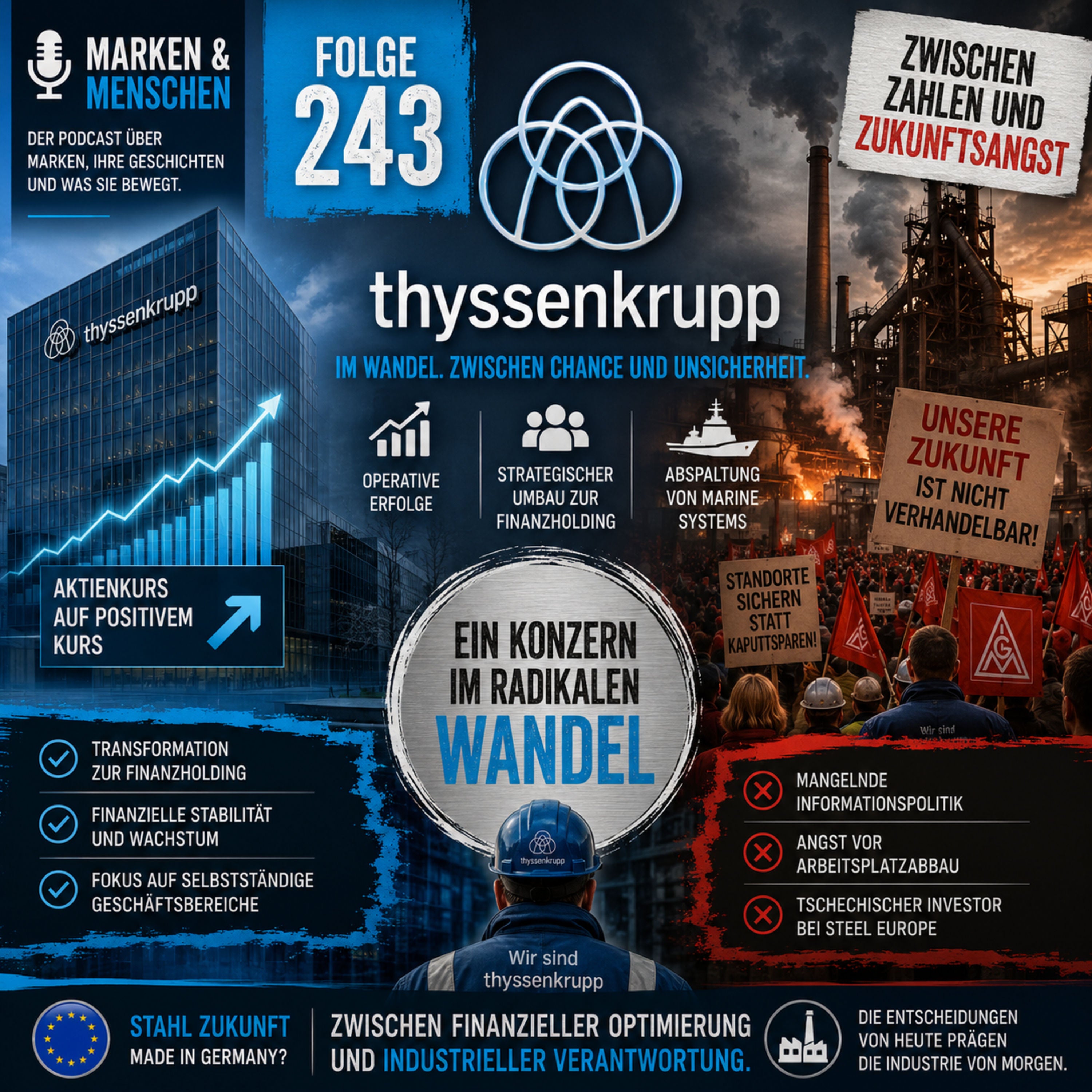 thyssenkrupp – Konzernumbau zwischen Finanzholding, Stahlkrise und Zukunftsangst