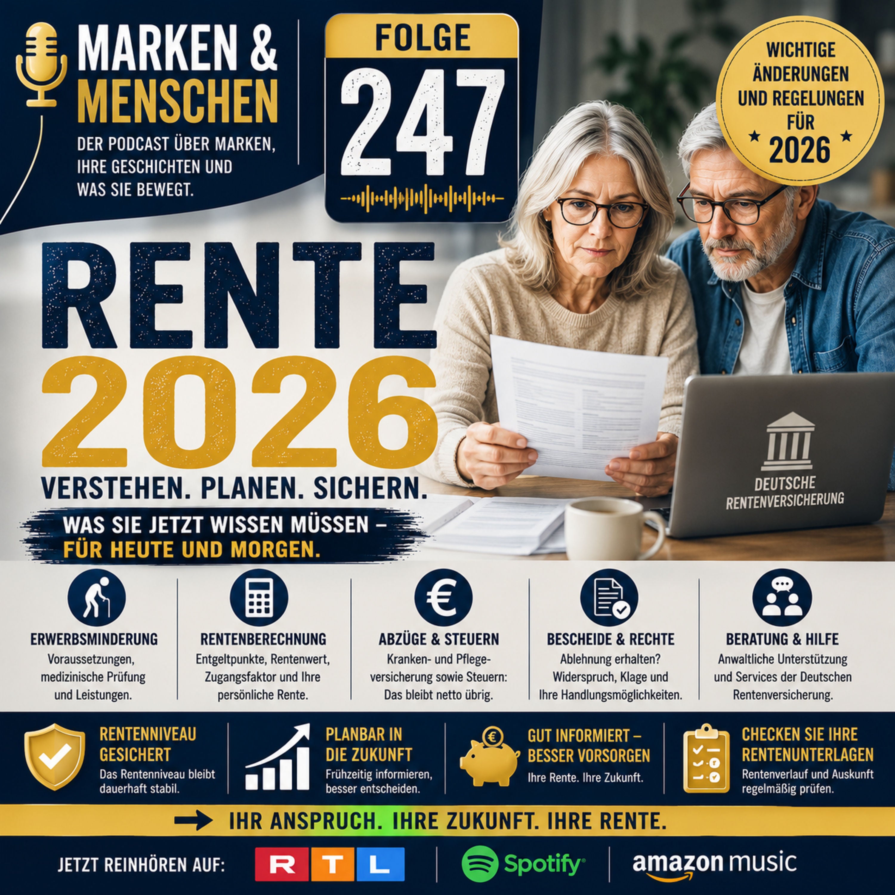 Rente 2026 – Erwerbsminderung, Berechnung und wichtige Abzüge