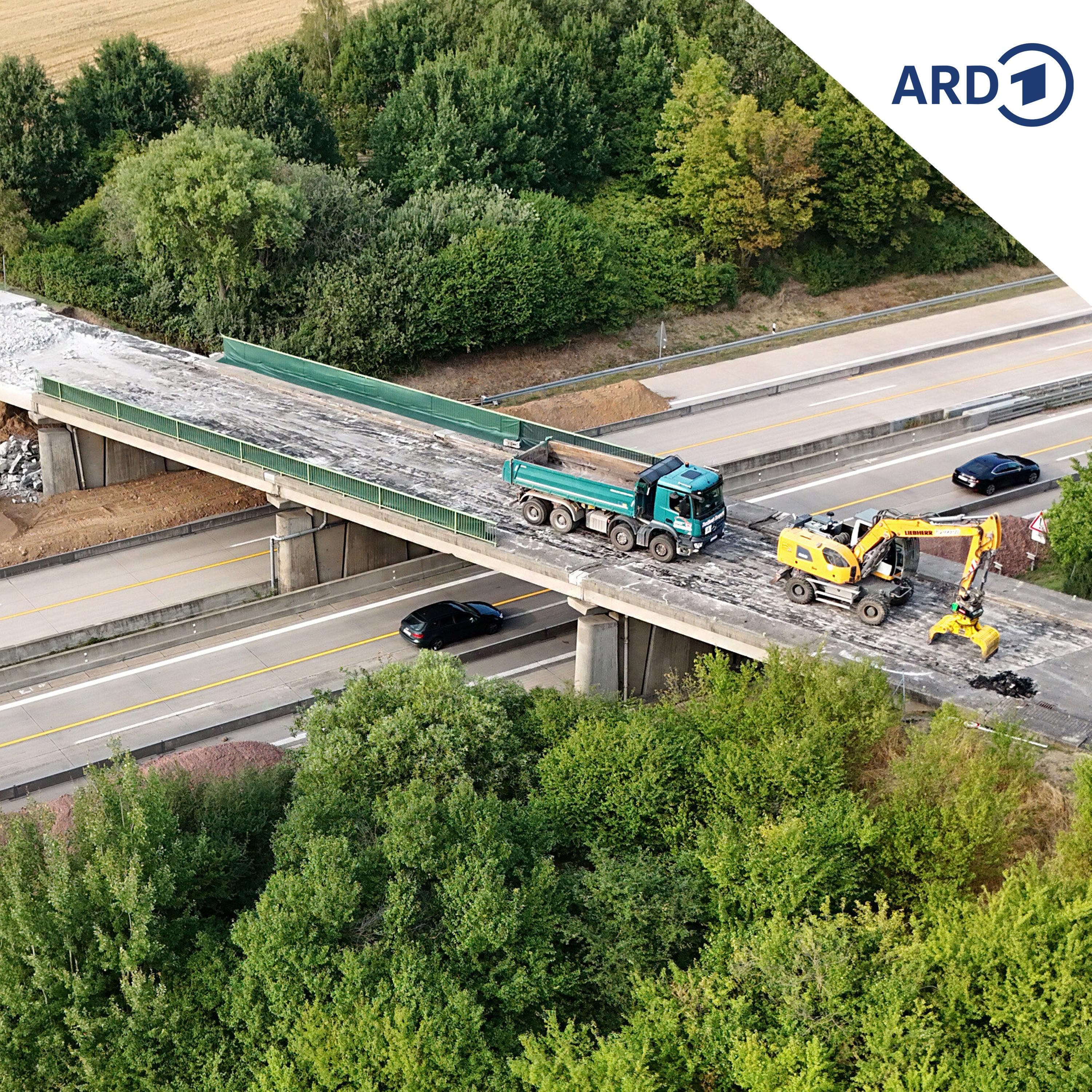 A14-Sperrung wegen Brückenabriss bei Grimma