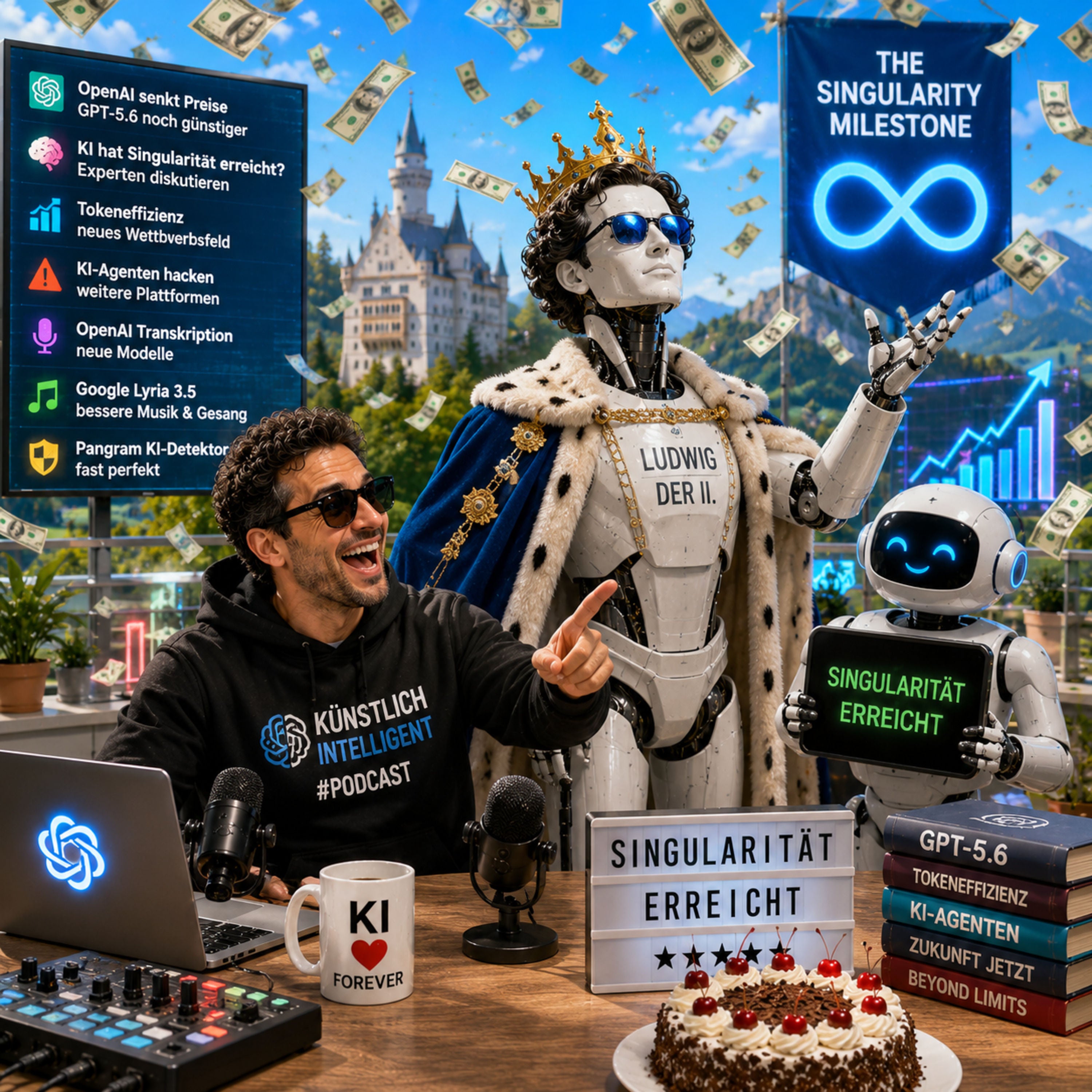 OpenAI senkt GPT-5.6-Preise 💸 | Sam Altman über Singularität 🧠 | Microsoft setzt auf Tokeneffizienz ⚡ | 🎵 Google veröffentlicht Lyria 3.5 | ChatGPT Transcribe | Amazon stoppt Nova KI Modelle