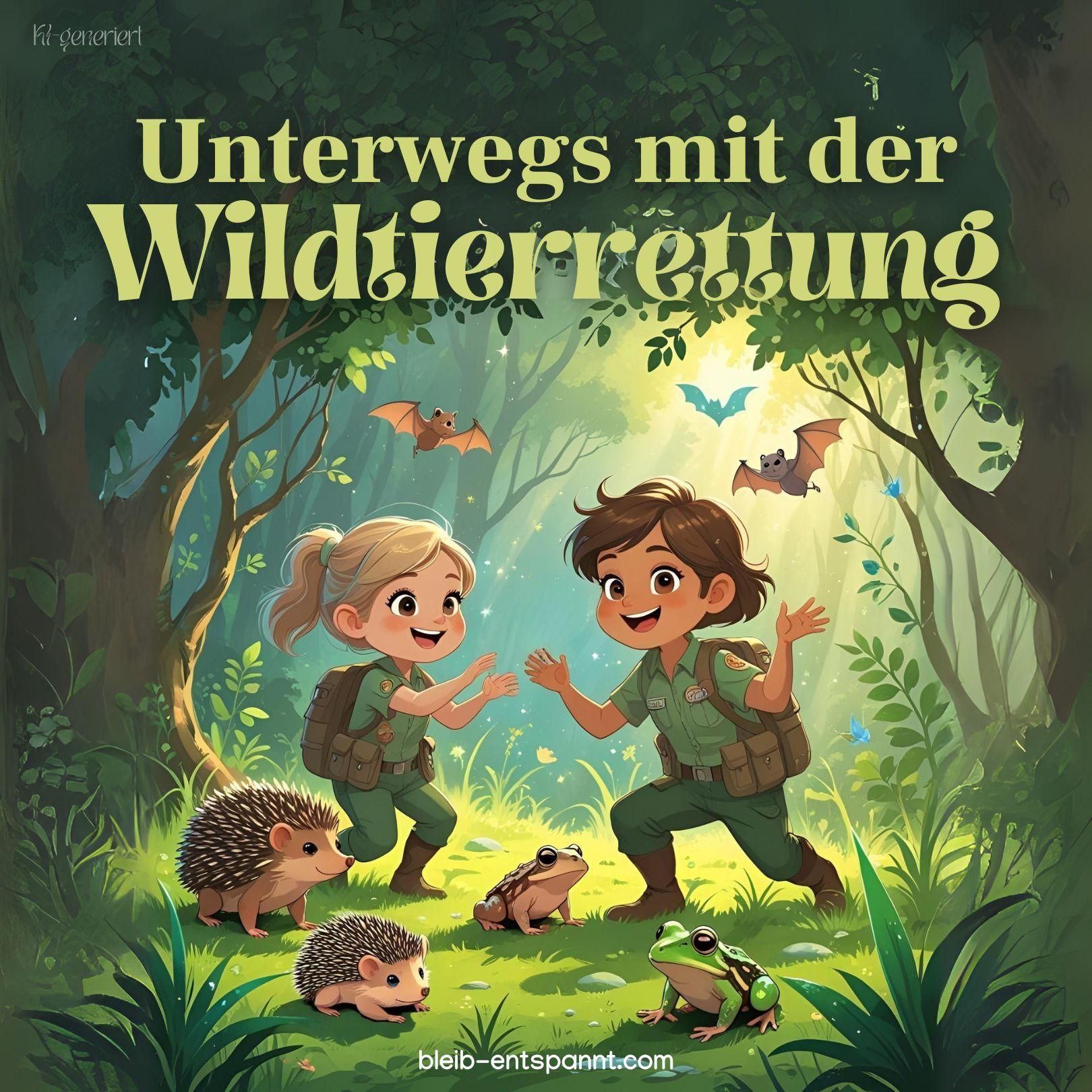 Traumreise für Kinder: Unterwegs mit der Wildtierrettung - Geschichte über Tiere