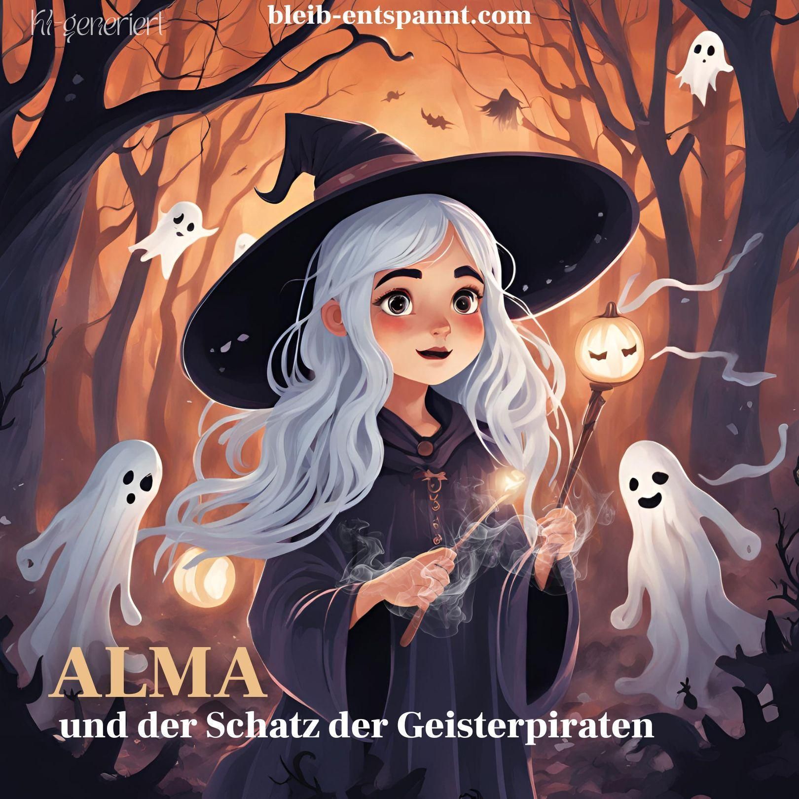 Traumreise für Jugendliche und Kinder - Alma und der Schatz der Geisterpiraten - Halloween Geschichte mit Hexe