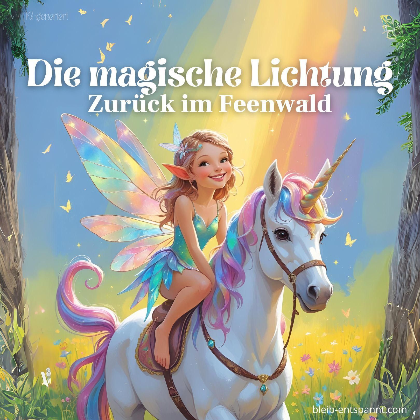 Traumreise für Kinder zum Einschlafen - Die magische Lichtung - Zurück im Feenwald - Einhorn Geschichte mit Feen