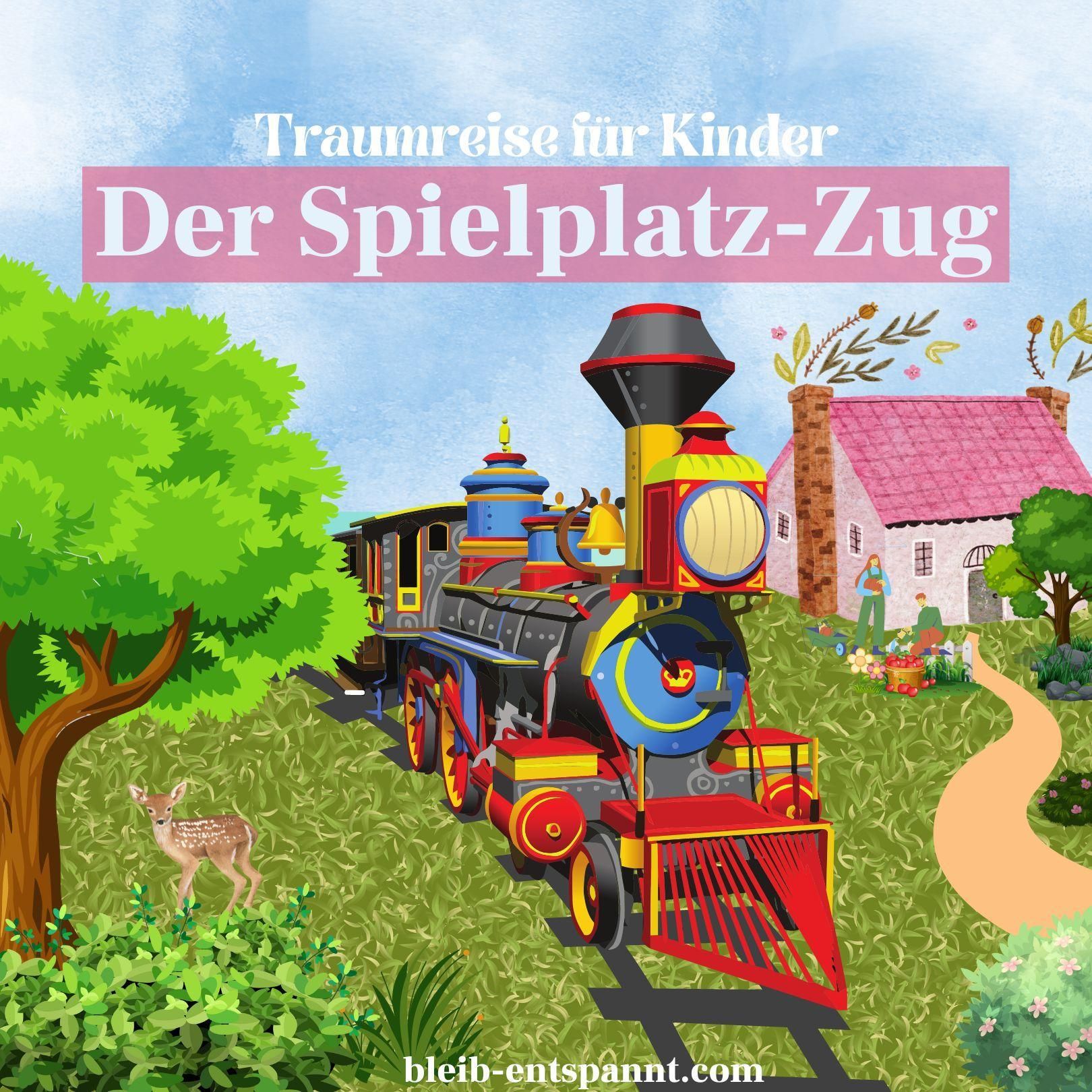 Traumreise für Kinder zum Einschlafen - Der Spielplatz - Zug - Eisenbahngeschichte