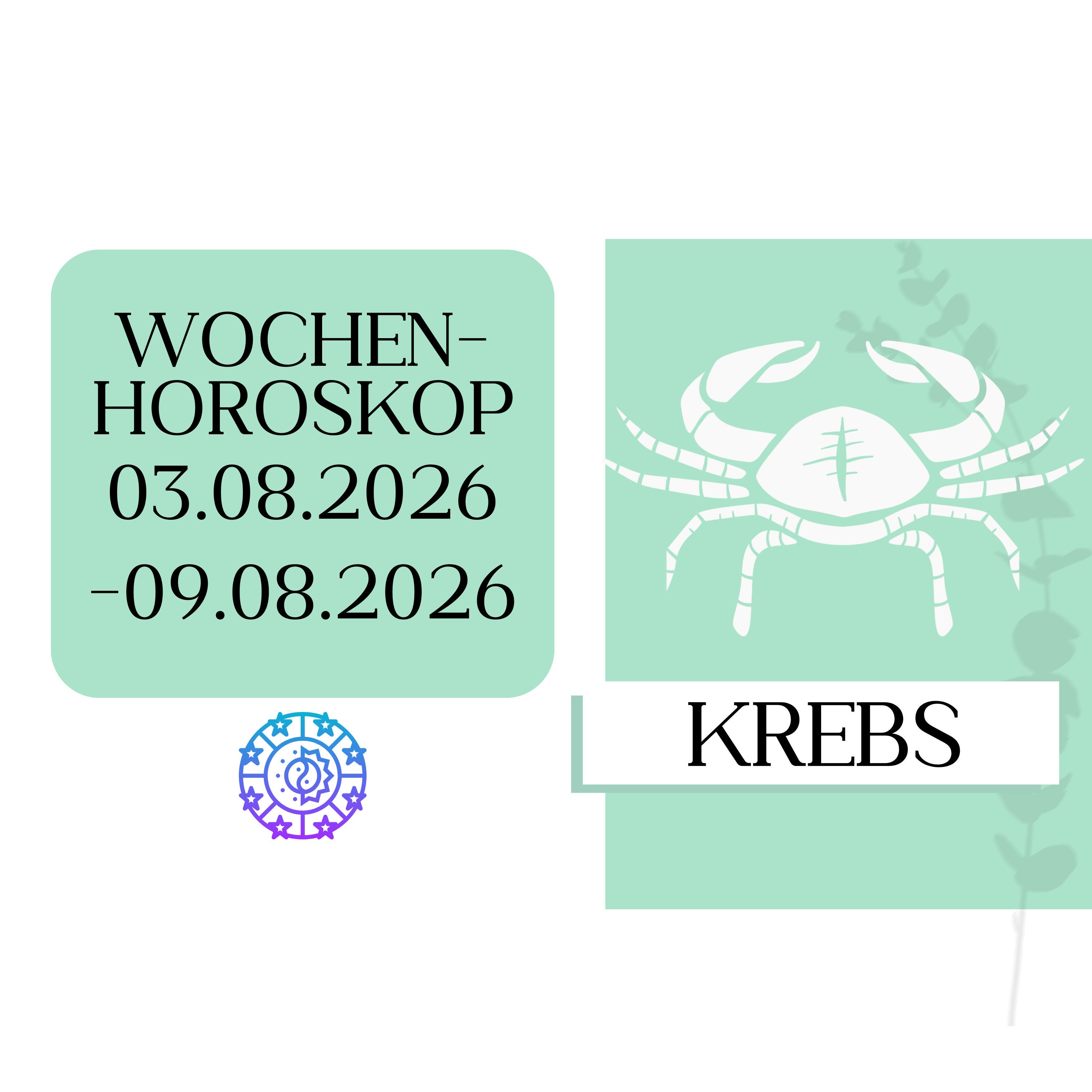 ♋ Wochenhoroskop - Krebs | 03.08.-09.08.26 | KW 32/2026