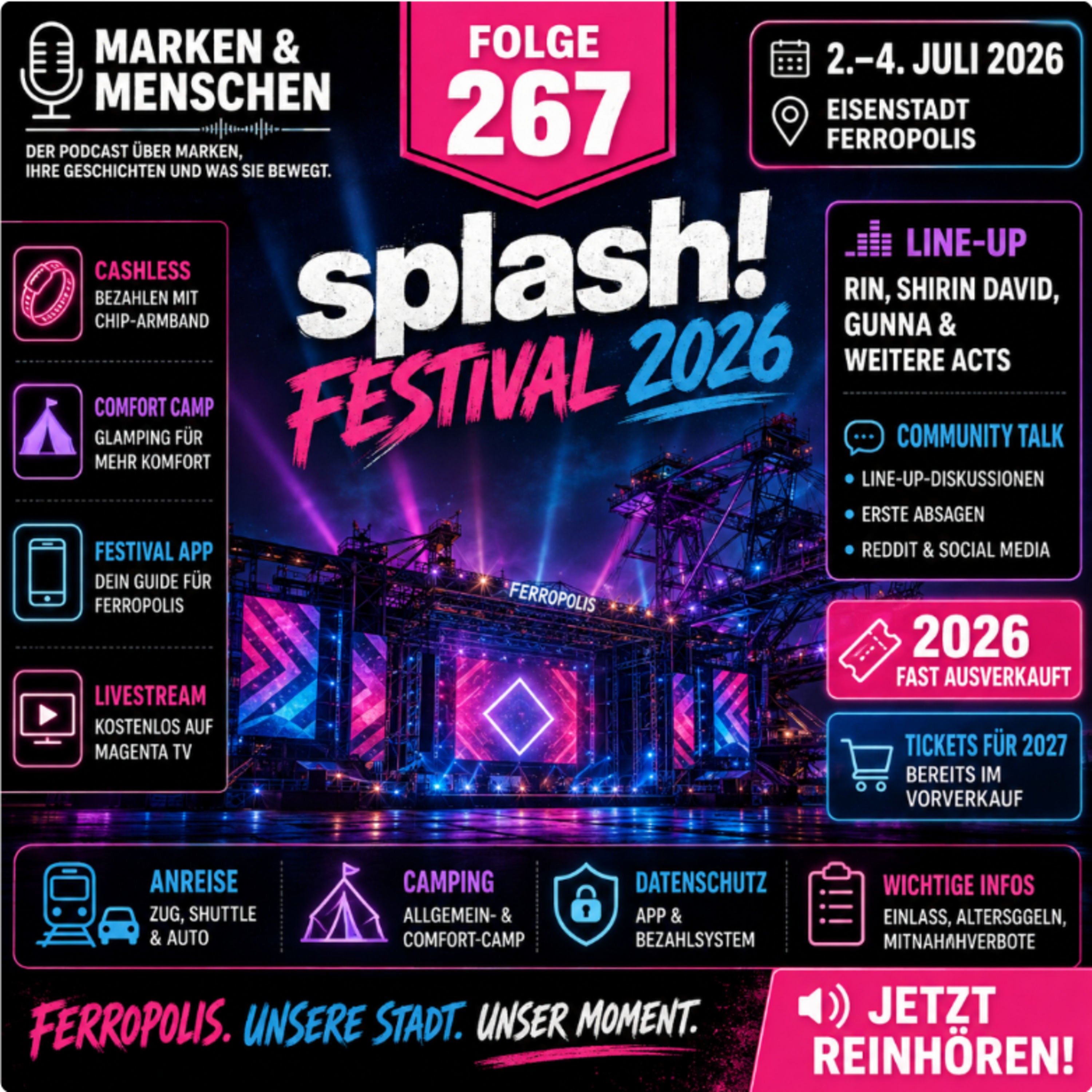 splash! Festival 2026 – Line-up, Livestream und Festivalerlebnis in Ferropolis