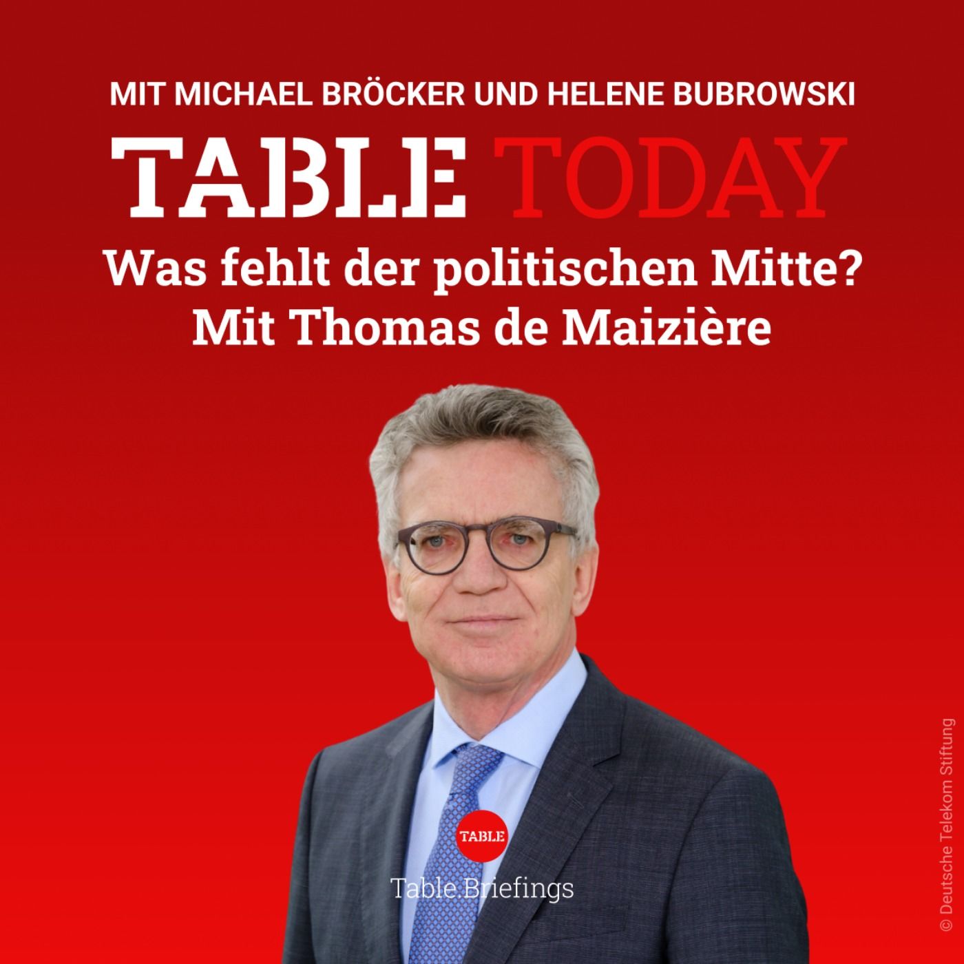 Was fehlt der politischen Mitte? Mit Thomas de Maizière