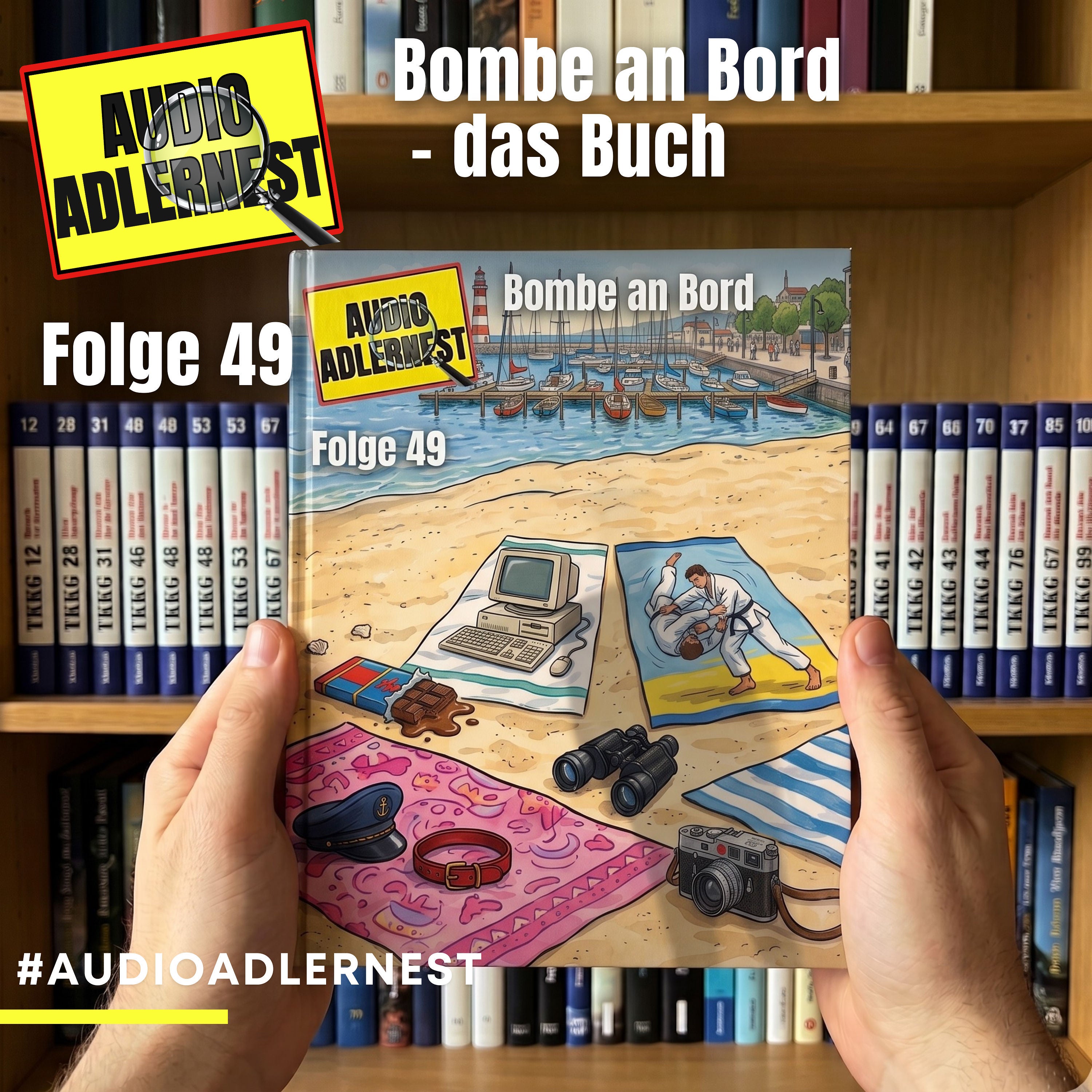 Bombe an Bord - Das Buch - TKKG Folge 49 -Audio Adlernest (#140)