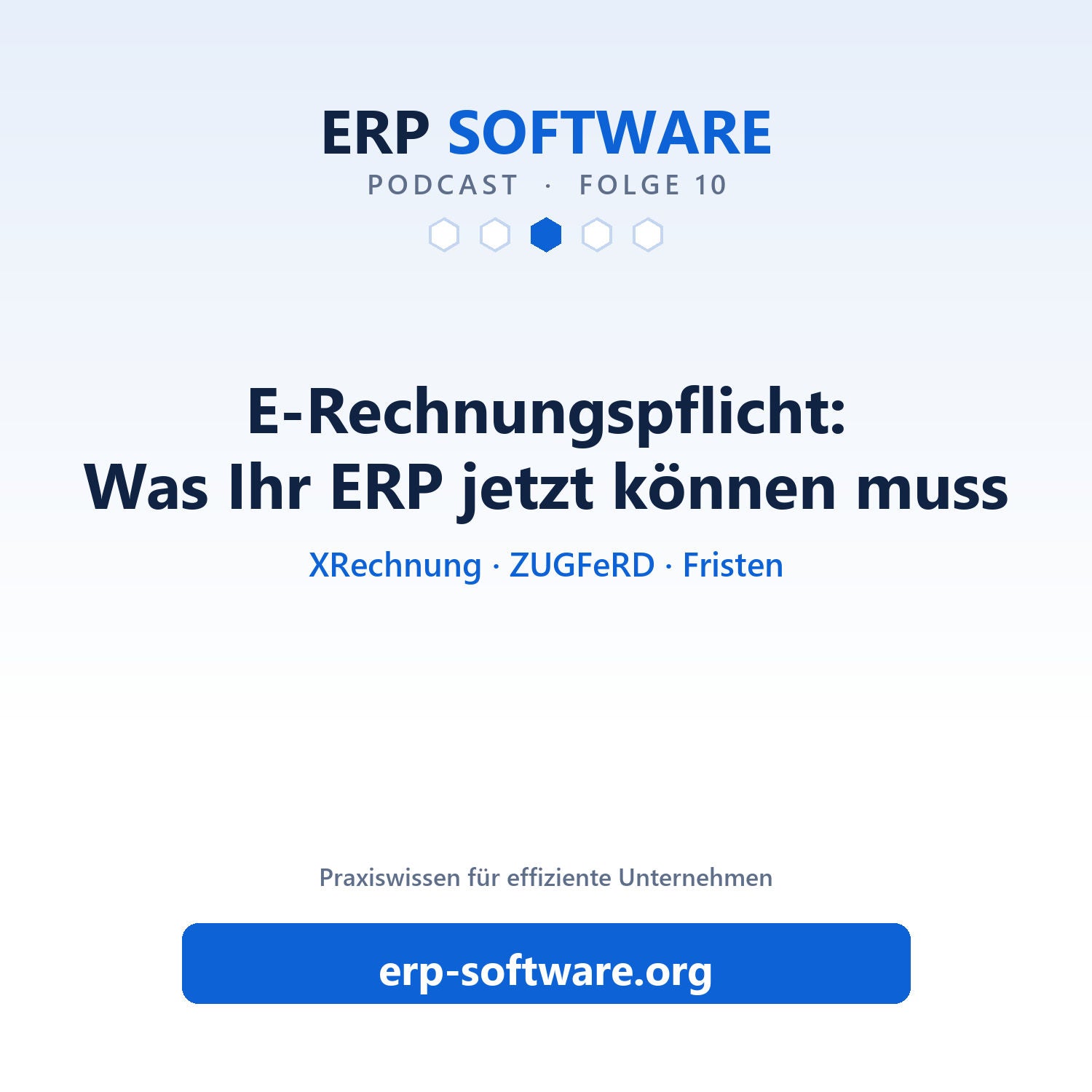 Folge 10: E-Rechnungspflicht im Büroalltag: Fristen und was das ERP können muss