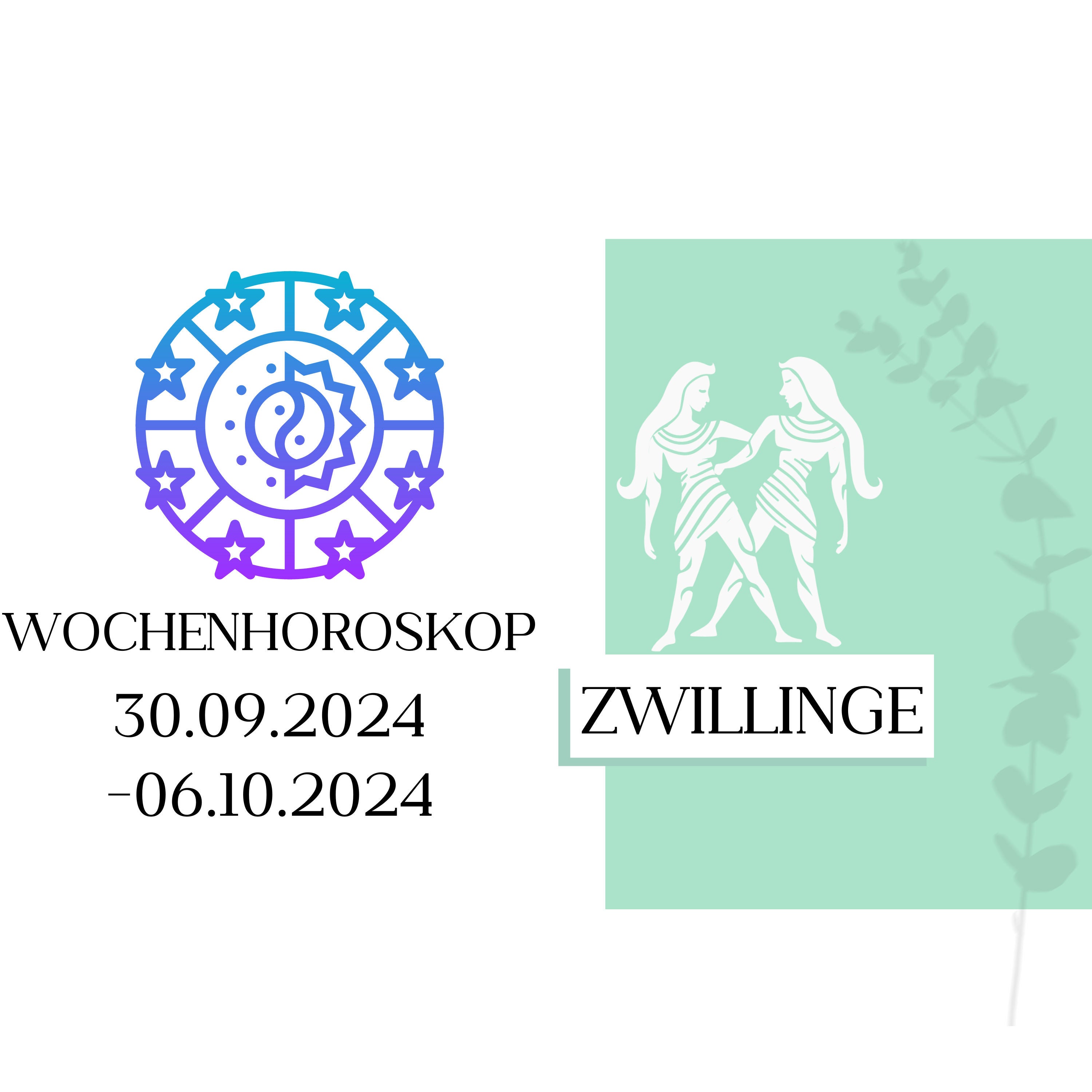 Wochenhoroskop - Zwillinge | 30.09.-06.10.24 | KW 40/2024