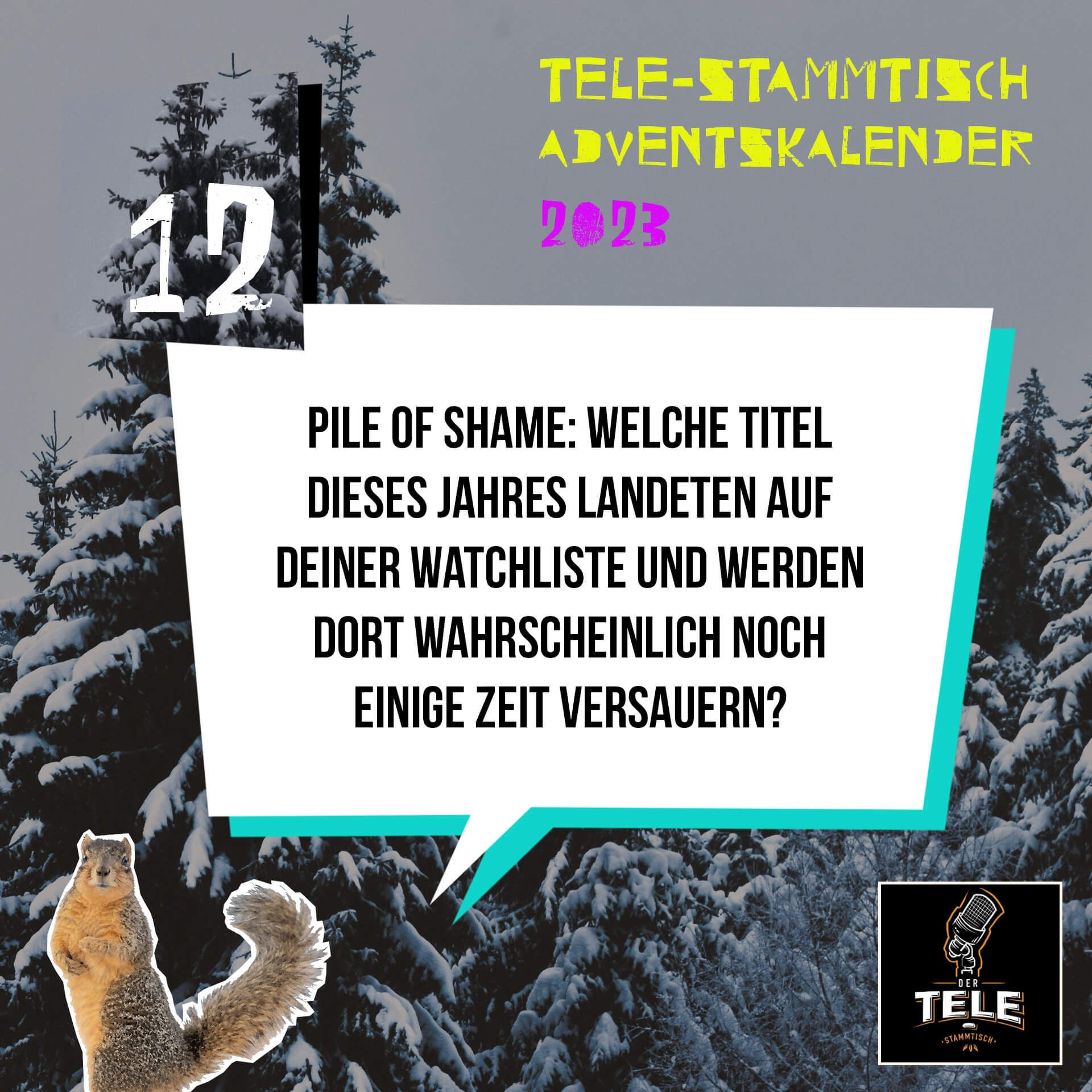 Türchen 12 - Pile of Shame: Welche Titel dieses Jahres landeten auf deiner Watchliste und werden dort wahrscheinlich noch einige Zeit versauern?