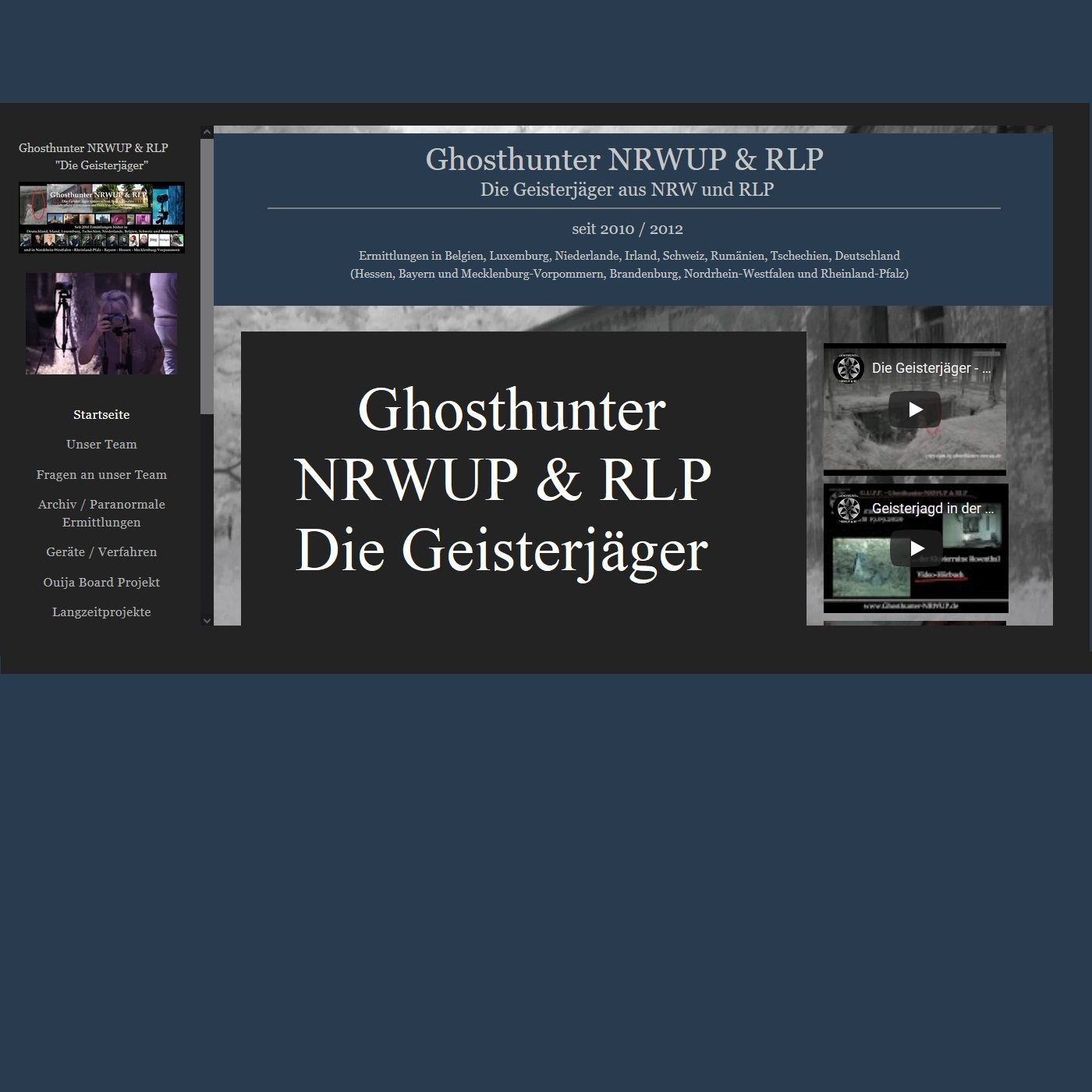 Ghosthunter NRWUP & RLP - Die Geisterjäger - Der Podcast