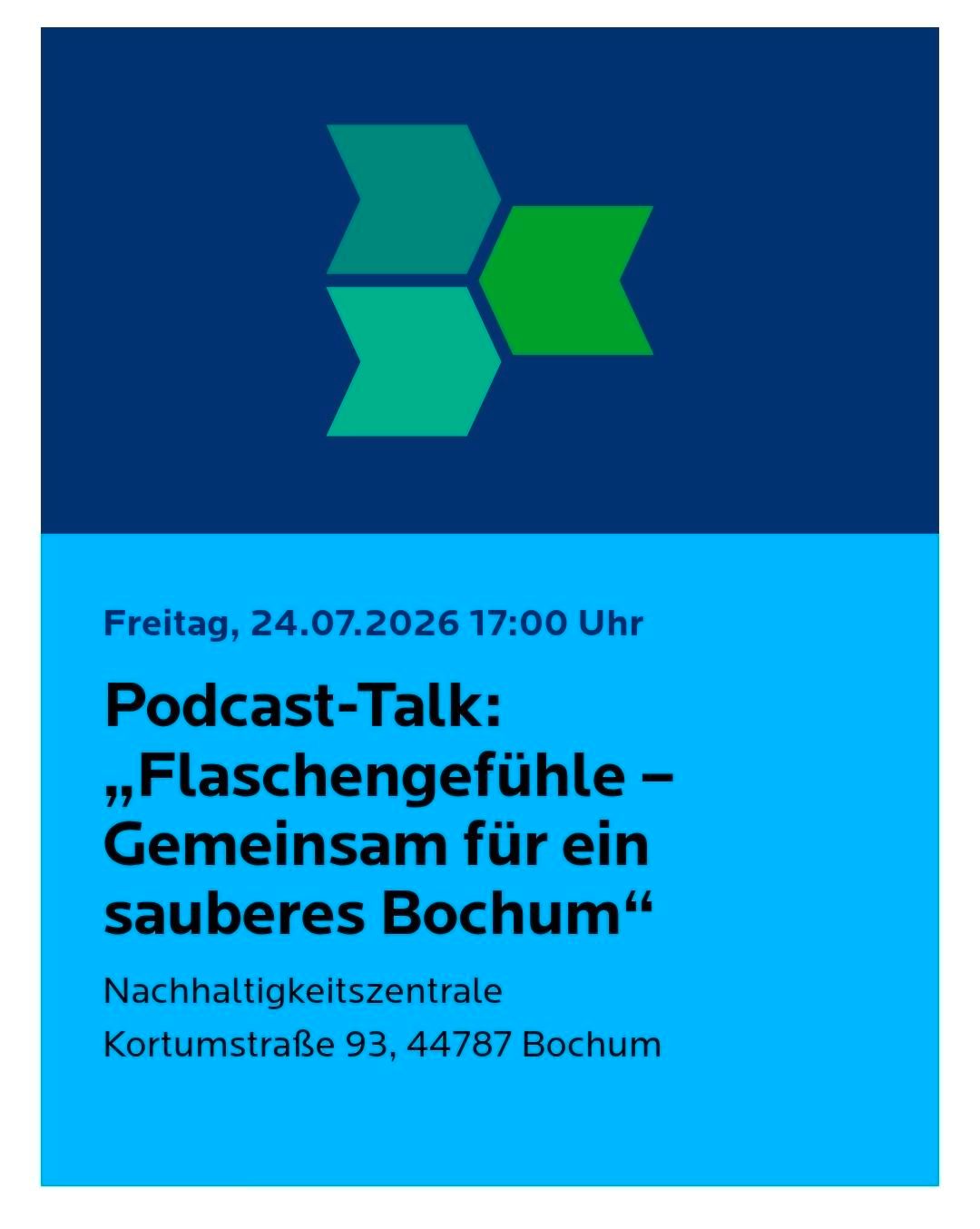Flaschengefühle - Gemeinsam für ein sauberes Bochum I Talk mit der Kommunalpolitik