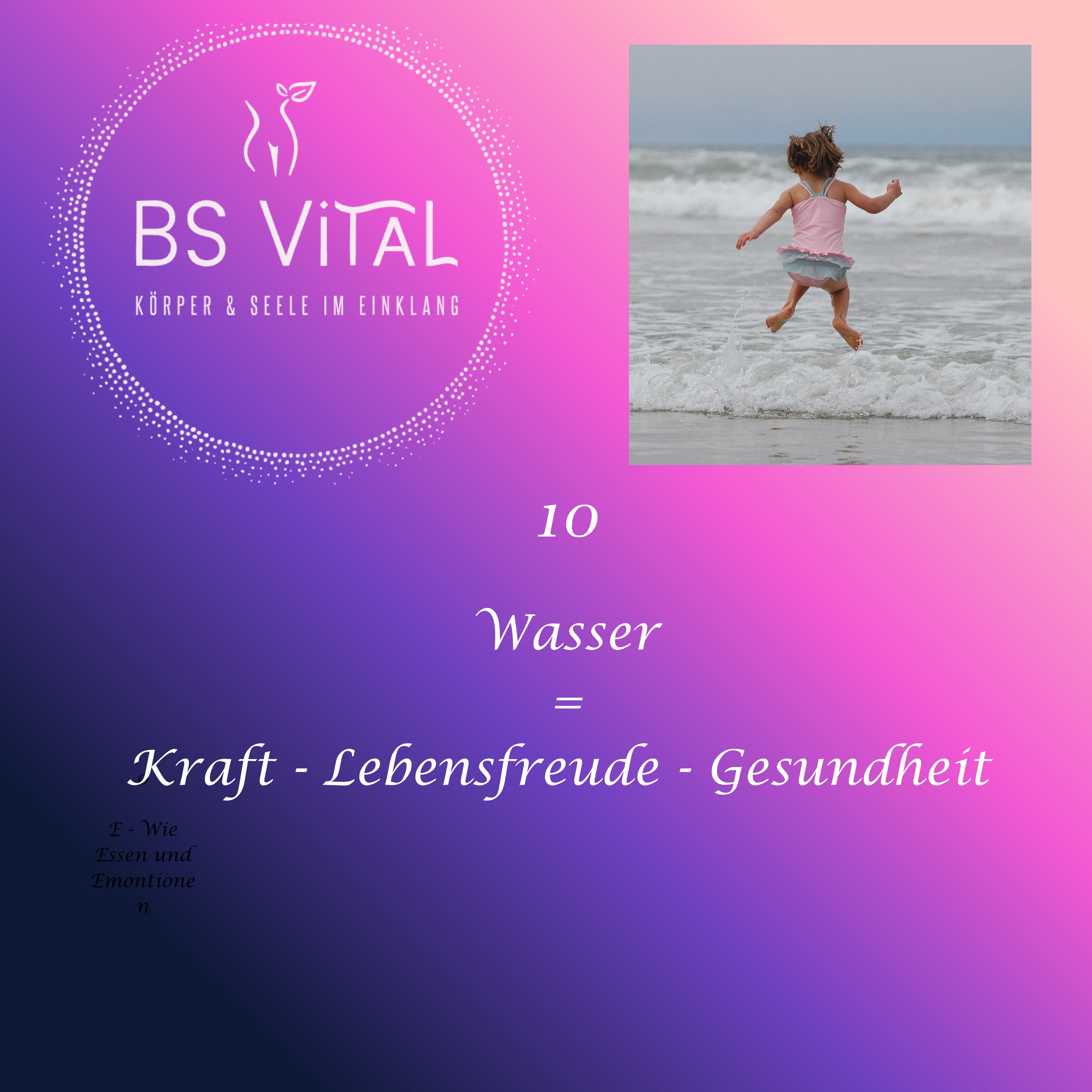 Wasser für mehr Kraft, Lebensfreude + Gesundheit