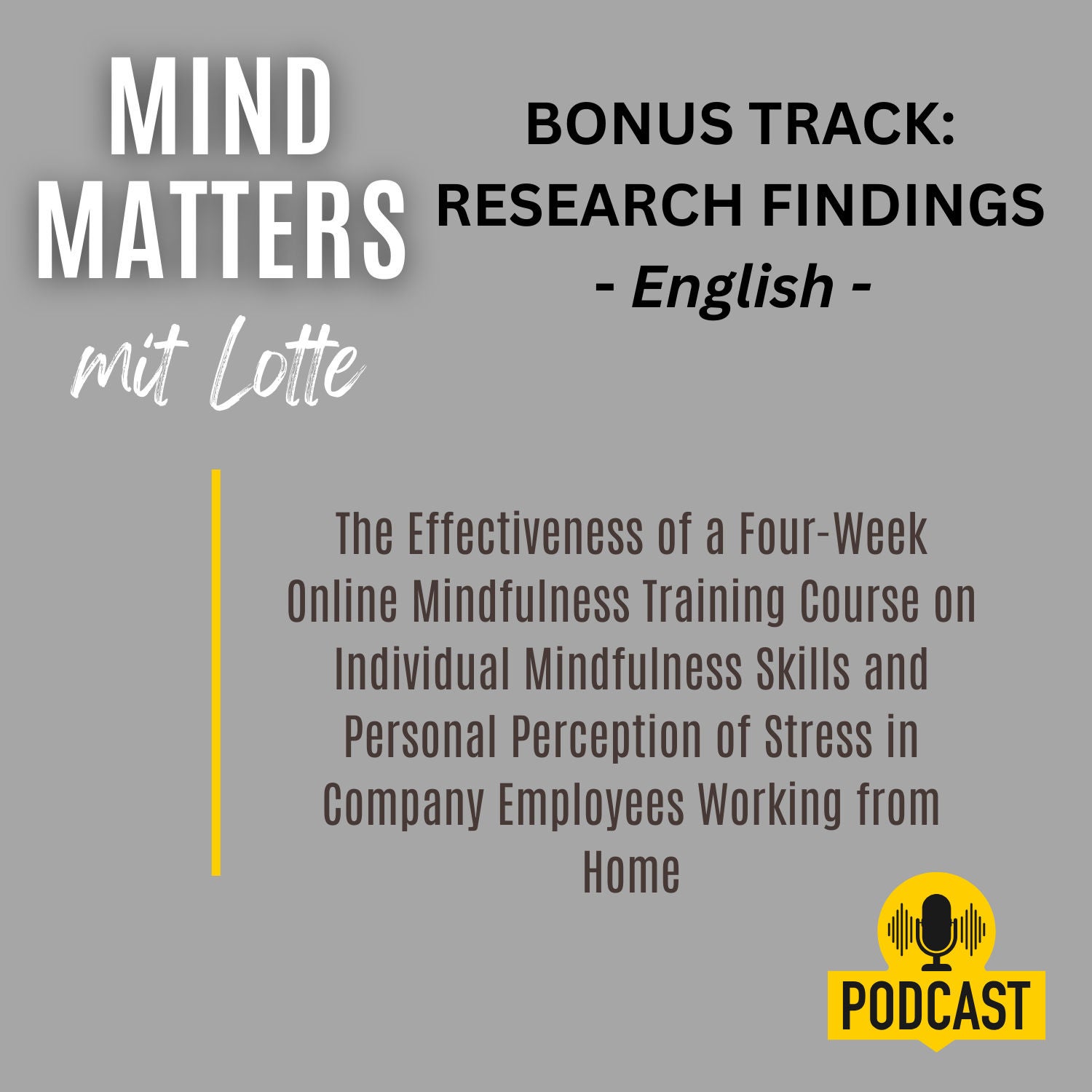 BONUS The Effectiveness of a Four-Week Online Mindfulness Course for People in Company Employees Working from Home
