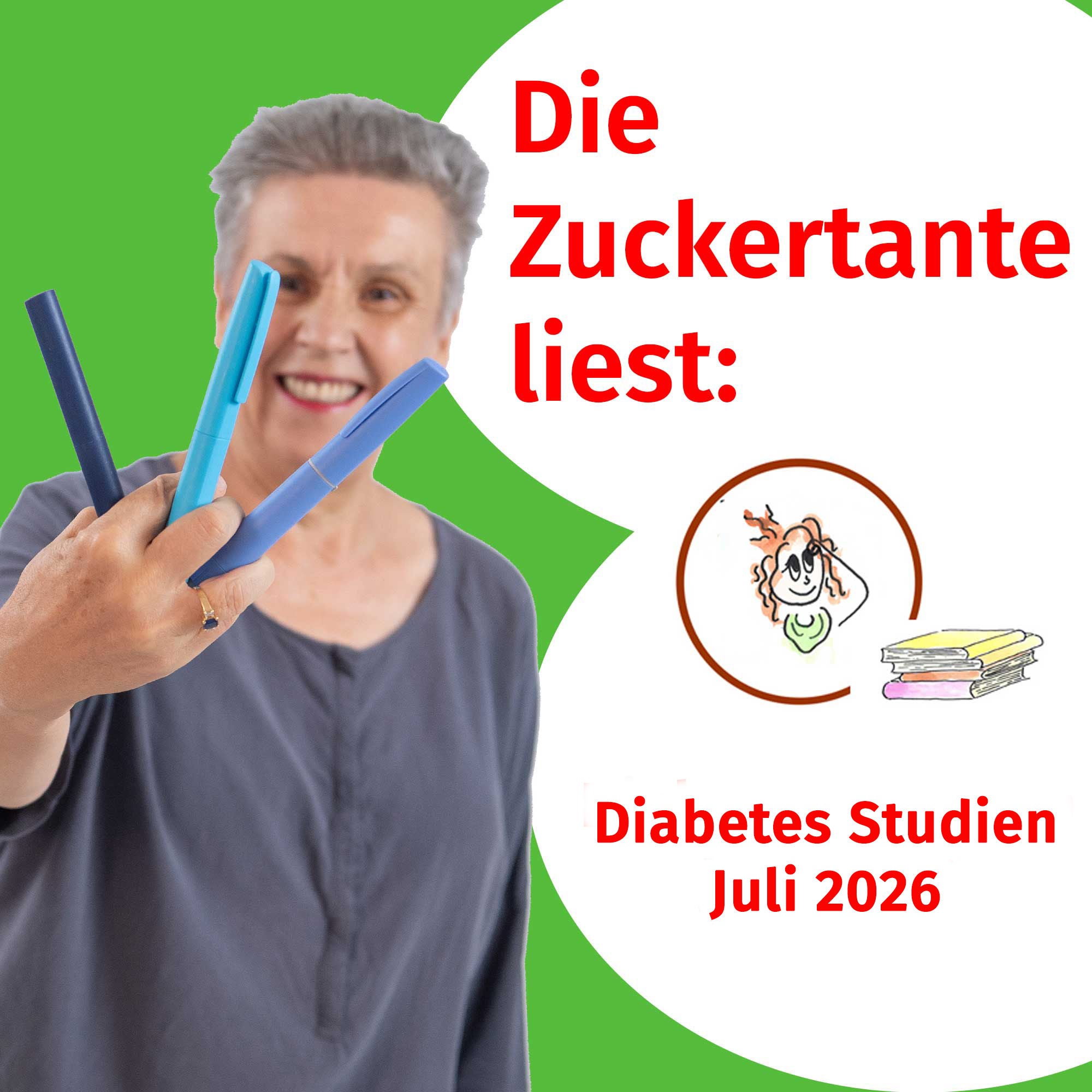 128 - die Zuckertante liest: 4 Diabetes-Studien Juli 2026