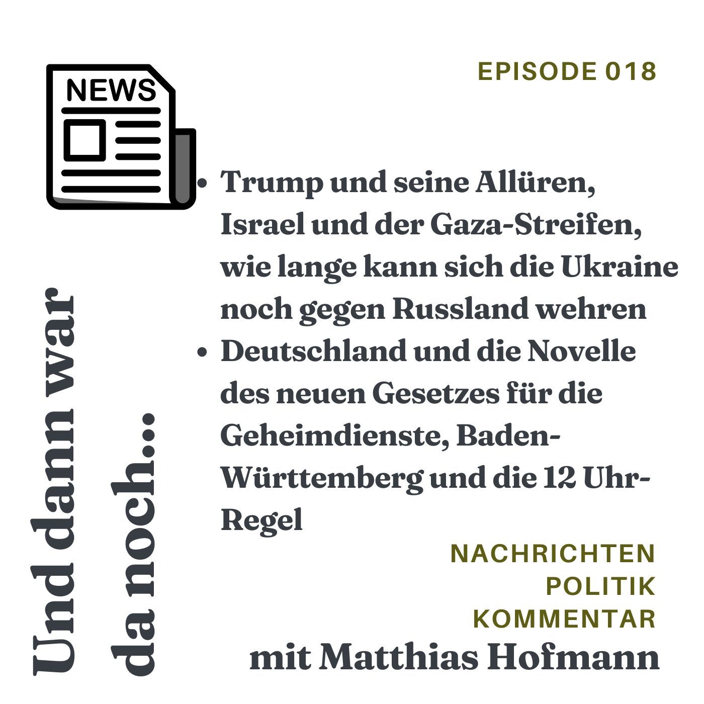 Trump, Iran, Israel, Ukraine, Geheimdienste, 12-Uhr-Regel