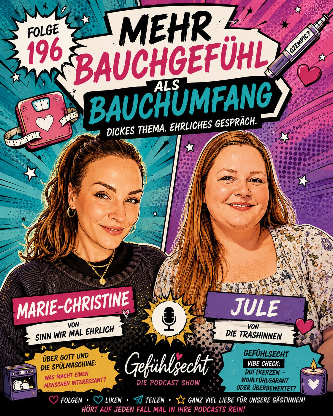 Mehr Bauchgefühl als Bauchumfang - Dickes Thema. Ehrliches Gespräch.