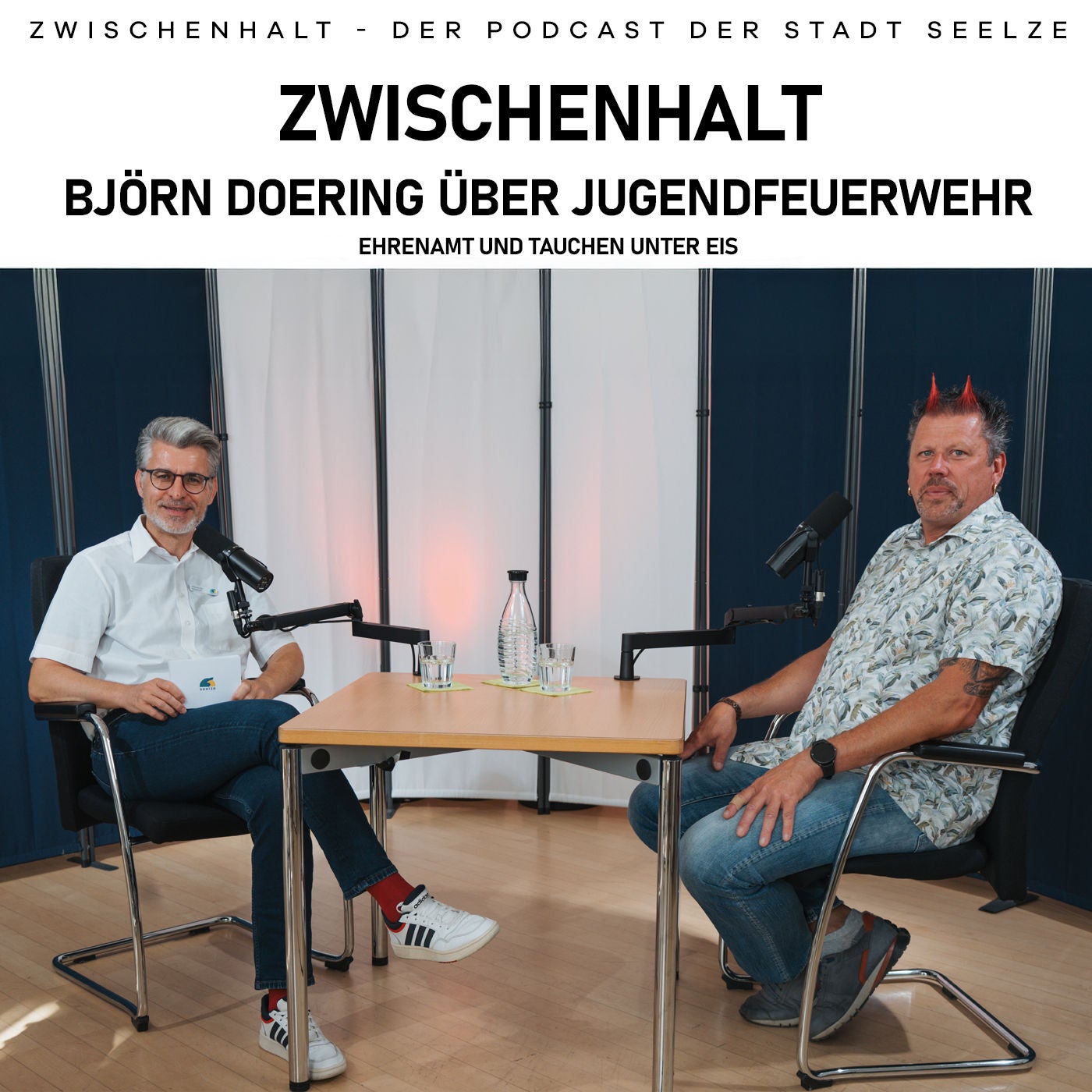 Podcast Zwischenhalt: Folge 16 – Björn Doering über Jugendfeuerwehr, Ehrenamt und Tauchen unter Eis