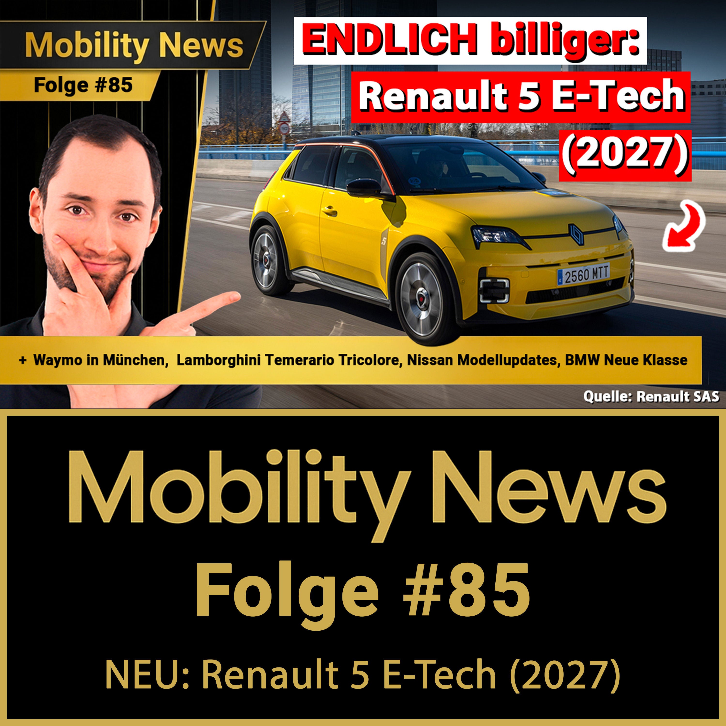 430 KM FÜR 29.290 €?! So gefährlich wird der Renault 5 E-Tech 2027 jetzt für VW | Mobility News #85