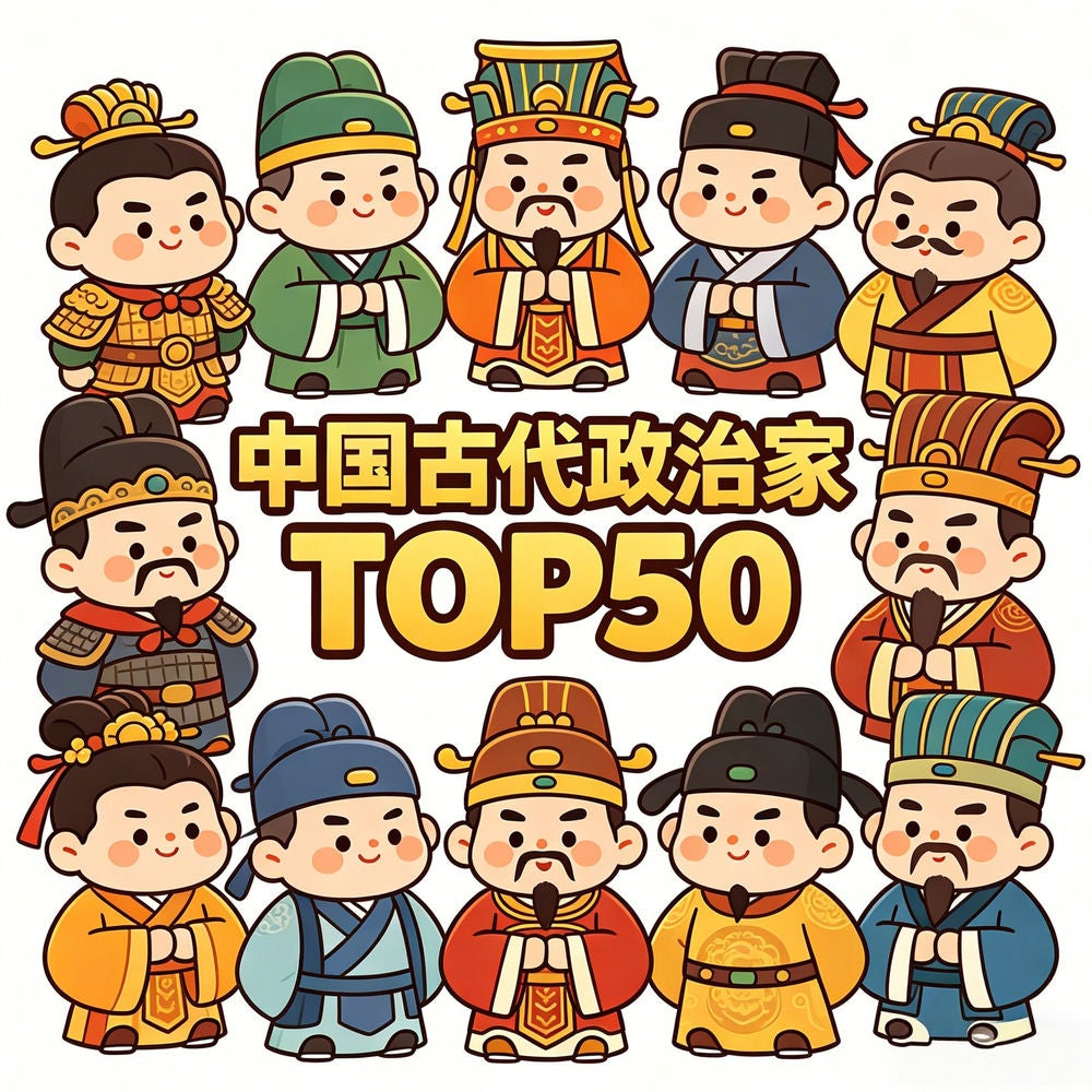 中国古代政治家TOP50