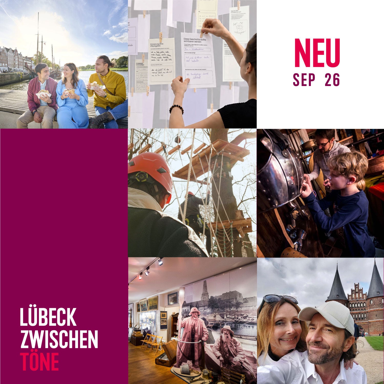 Klettern, Zeitreisen, Chillen, Mitmachen und mit Kindern im Museum zum September in Lübeck