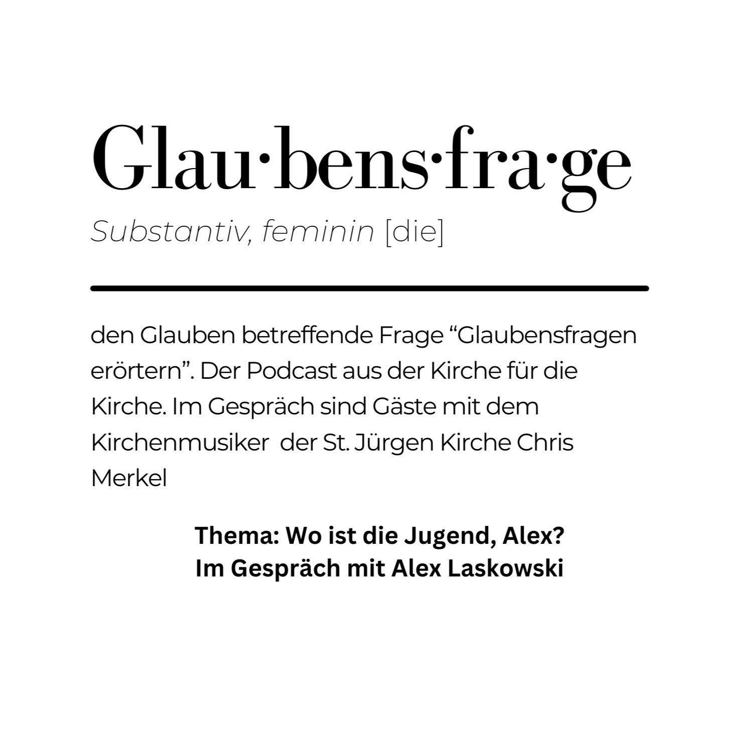 Wo ist die Jugend - Alex?