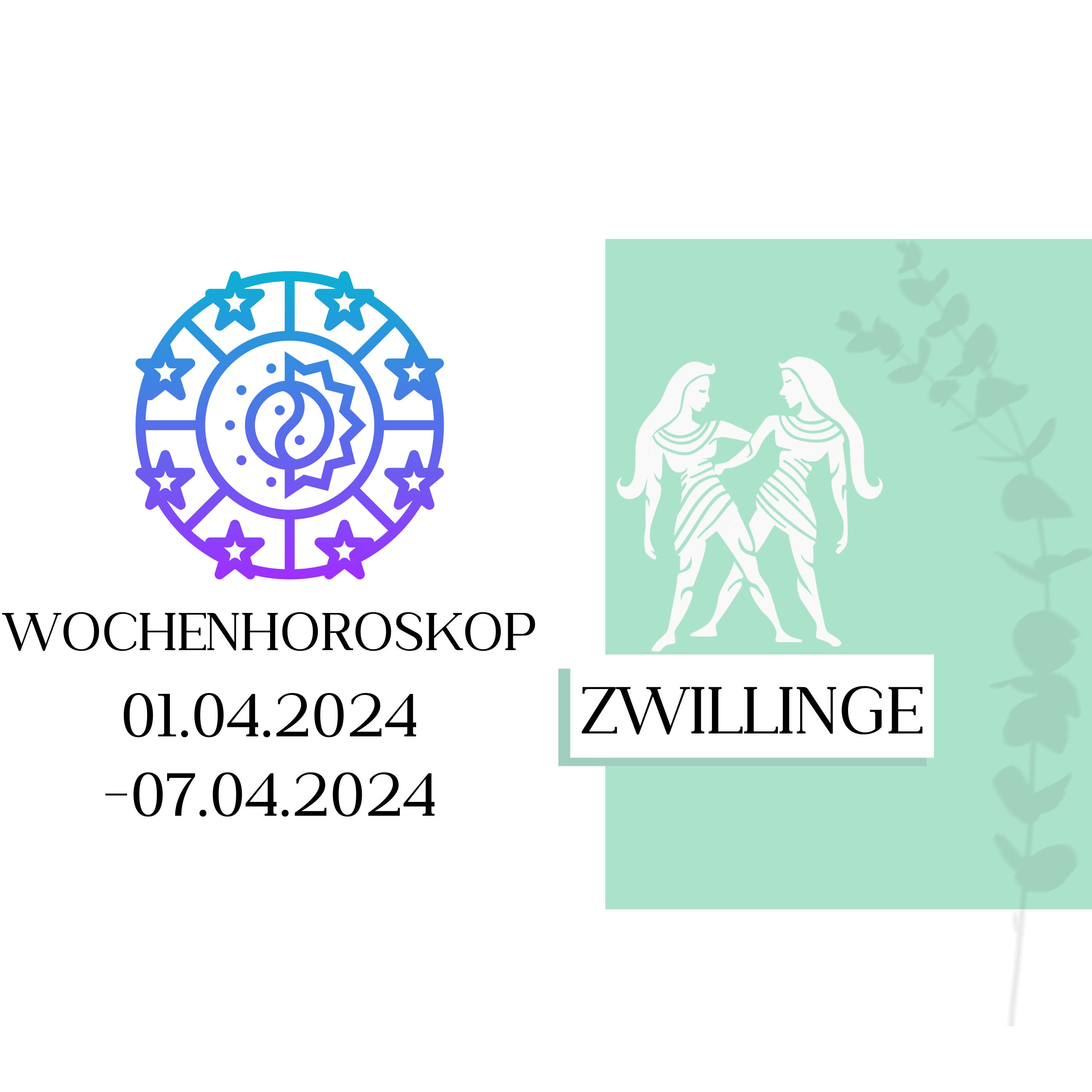 Wochenhoroskop - Zwillinge | 01.04.-07.04.24 | KW 14/2024