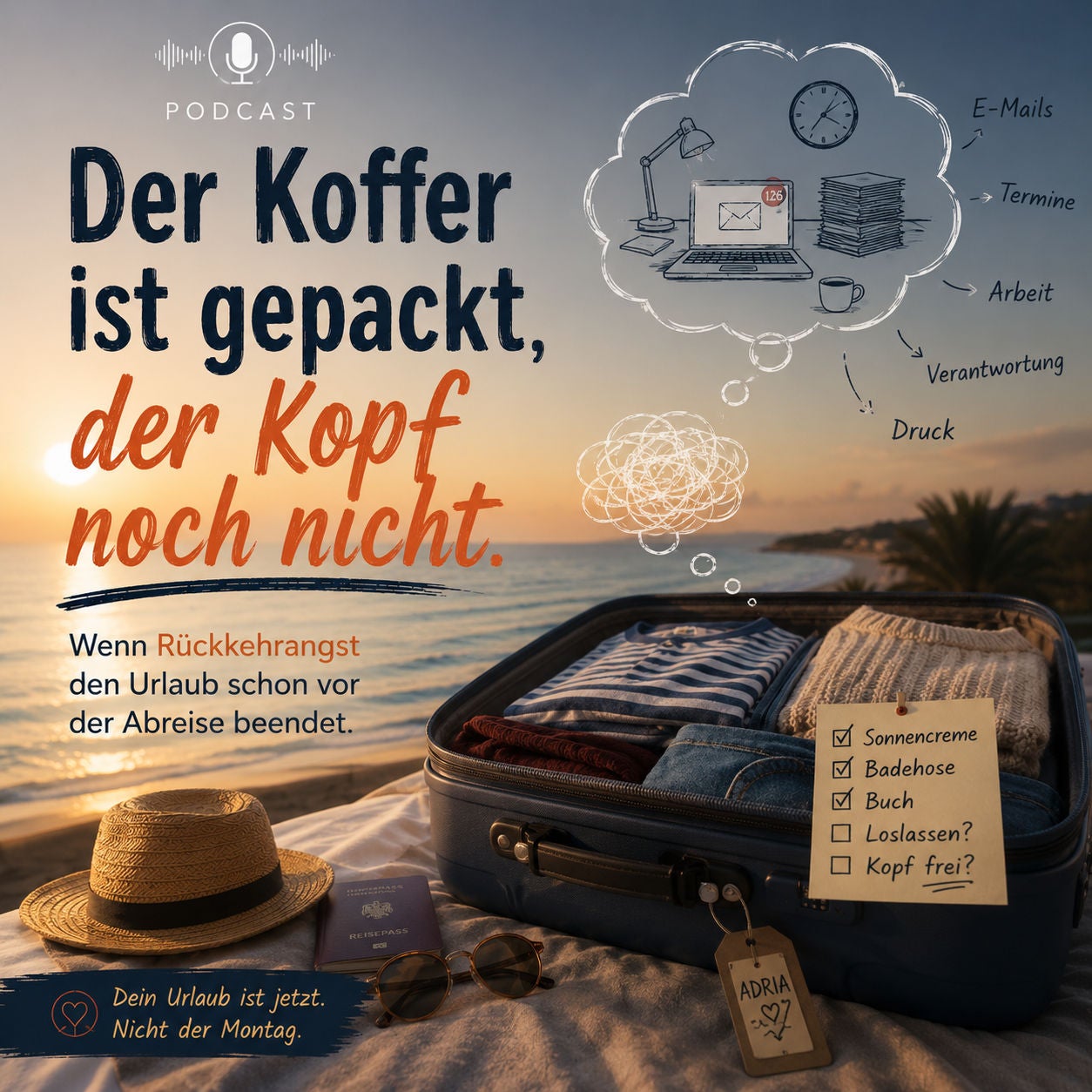 Der Koffer ist gepackt, der Kopf noch nicht