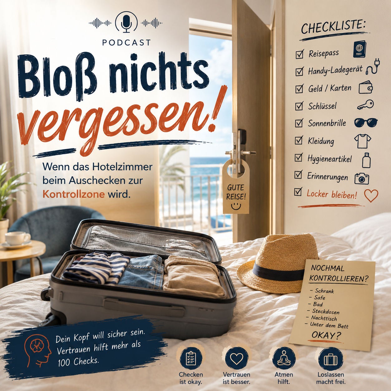 Bloß nichts vergessen