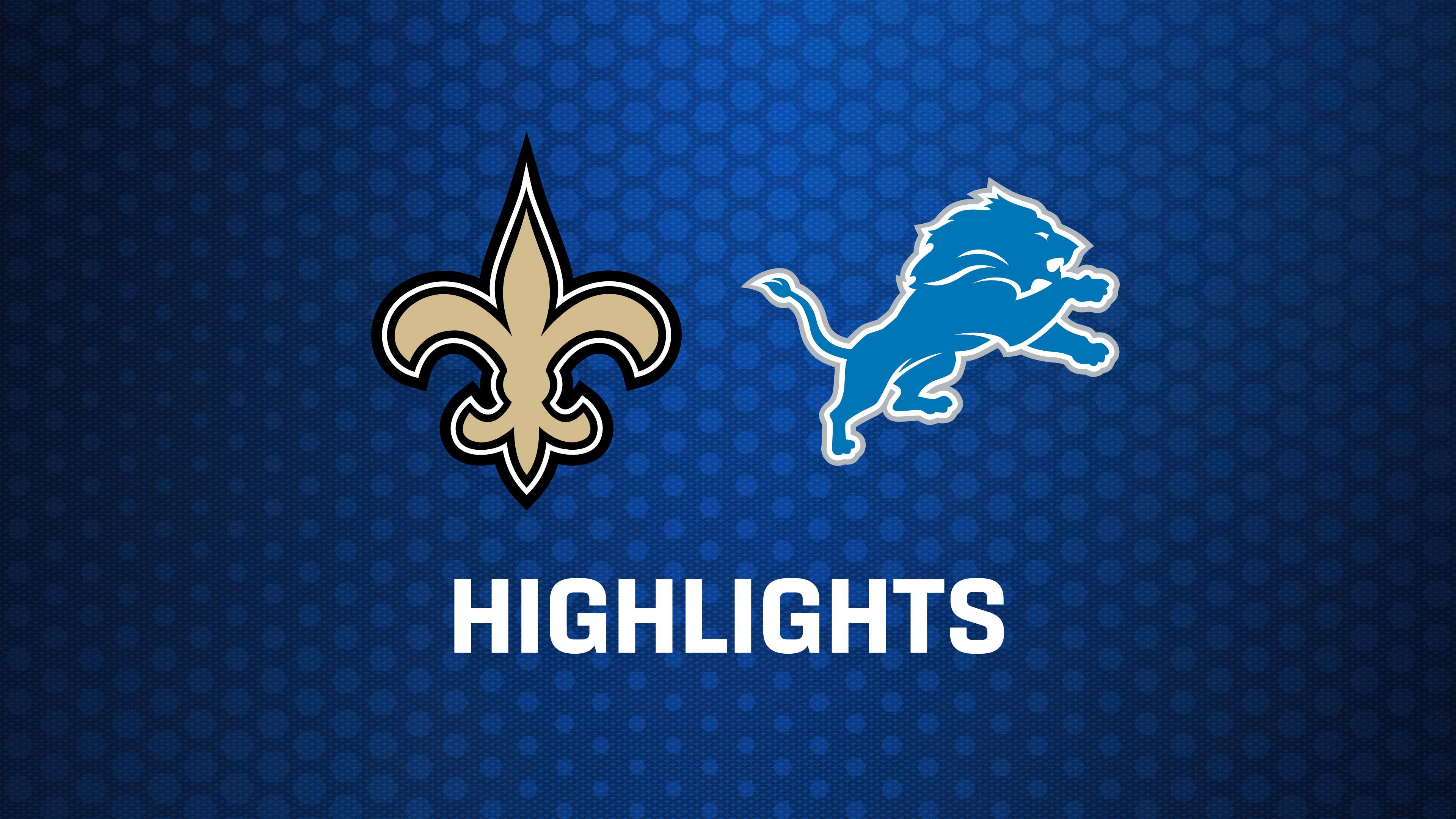 WEEK 1: New Orleans Saints at Detroit Lions - Highlights