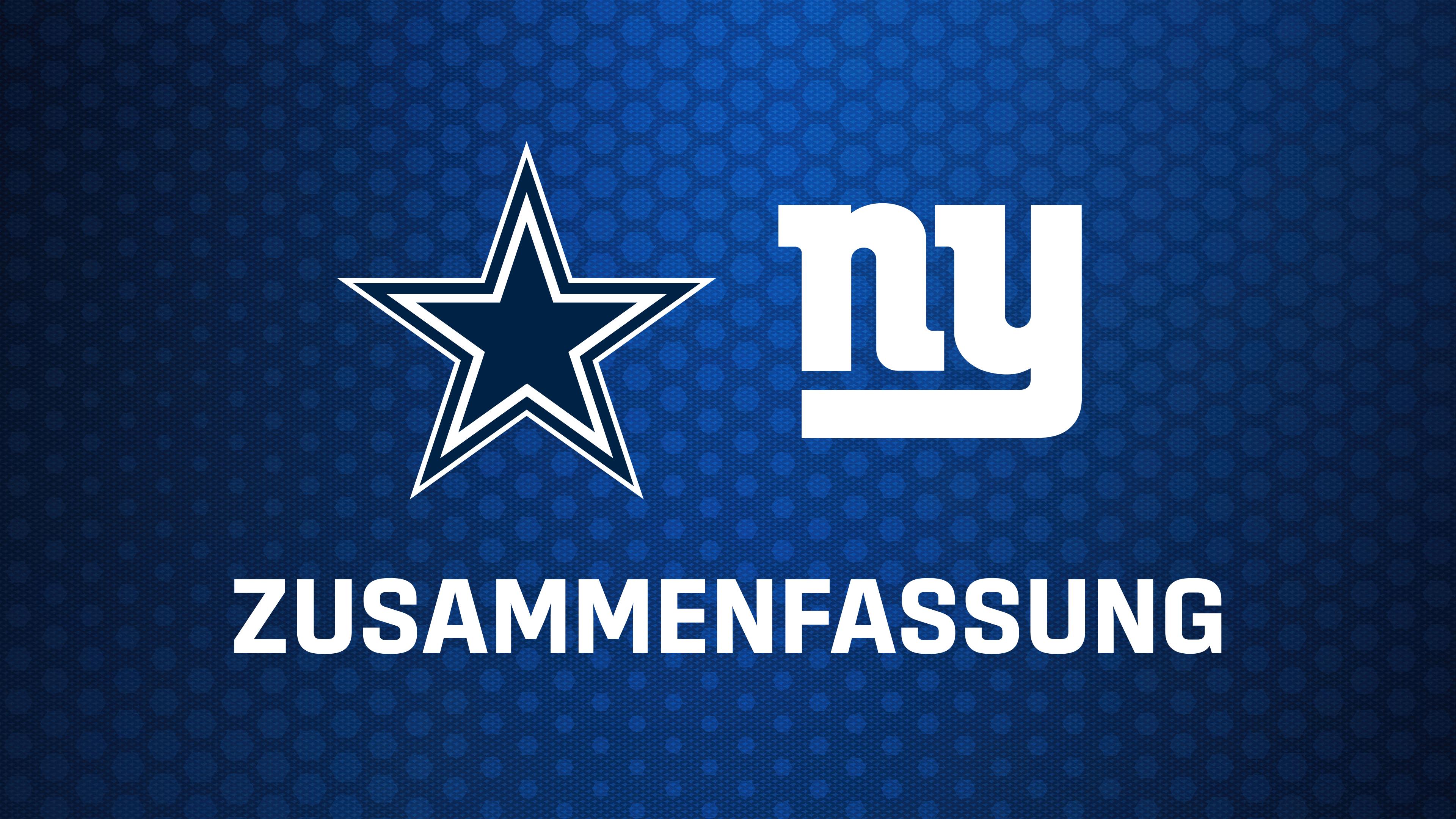 WEEK 1: Sunday Night: Dallas Cowboys at New York Giants - Zusammenfassung