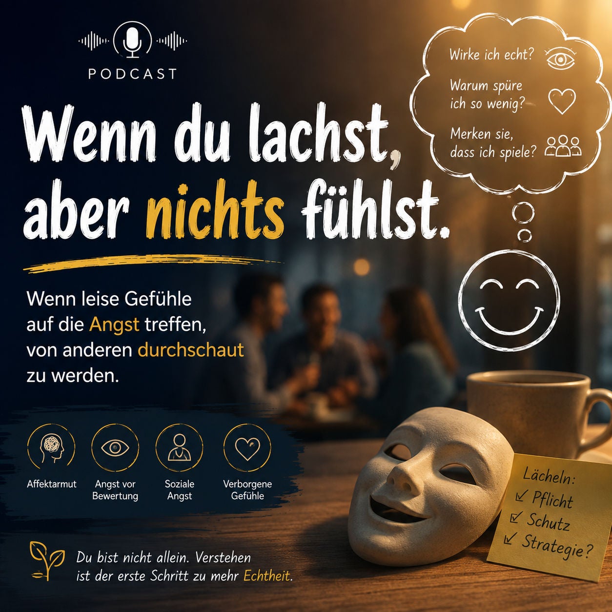 Wenn du lachst, aber nichts fühlst