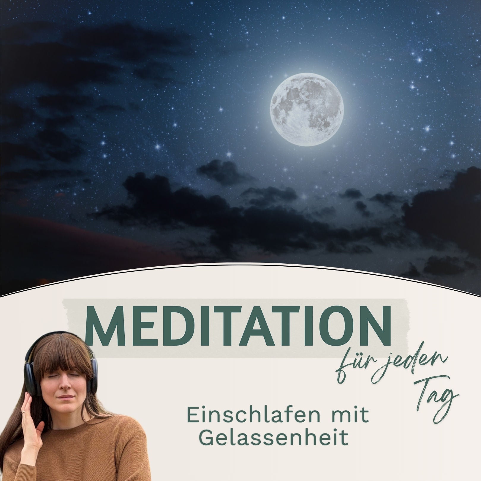 Gute Nacht Meditation // Einschlafen mit einem Gefühl von tiefer Gelassenheit