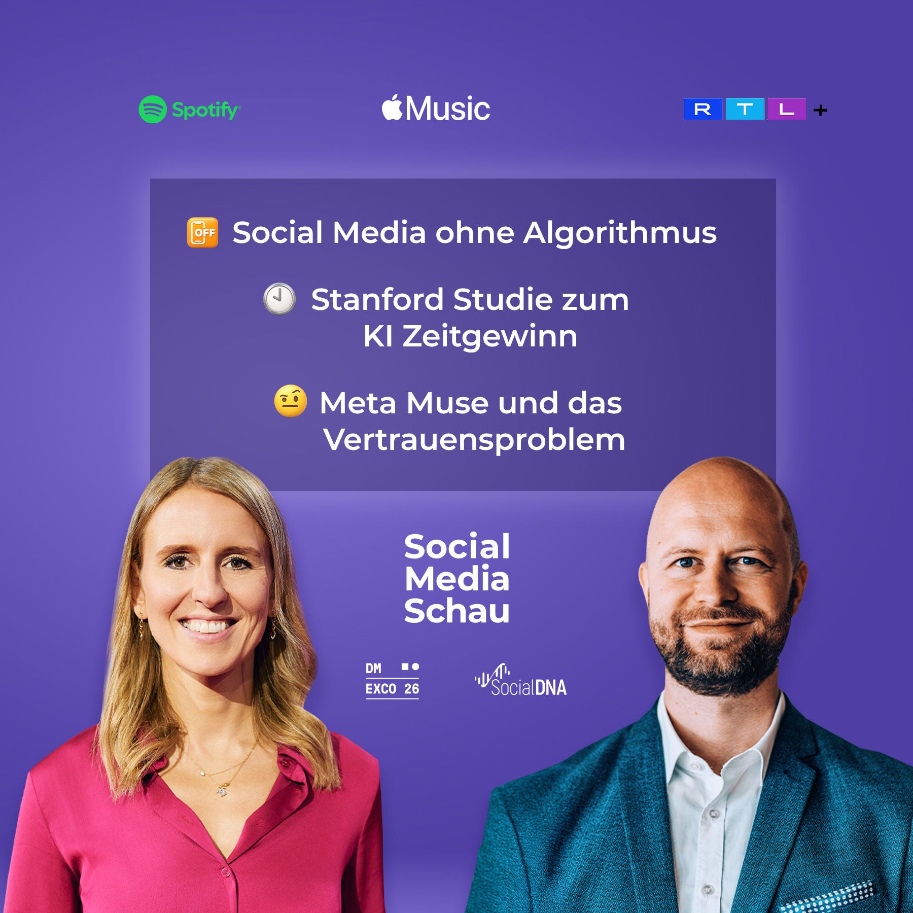 Social Media ohne Algorithmus | Stanford Studie zum KI Zeitgewinn | Meta Muse und das Vertrauensproblem #SMS23