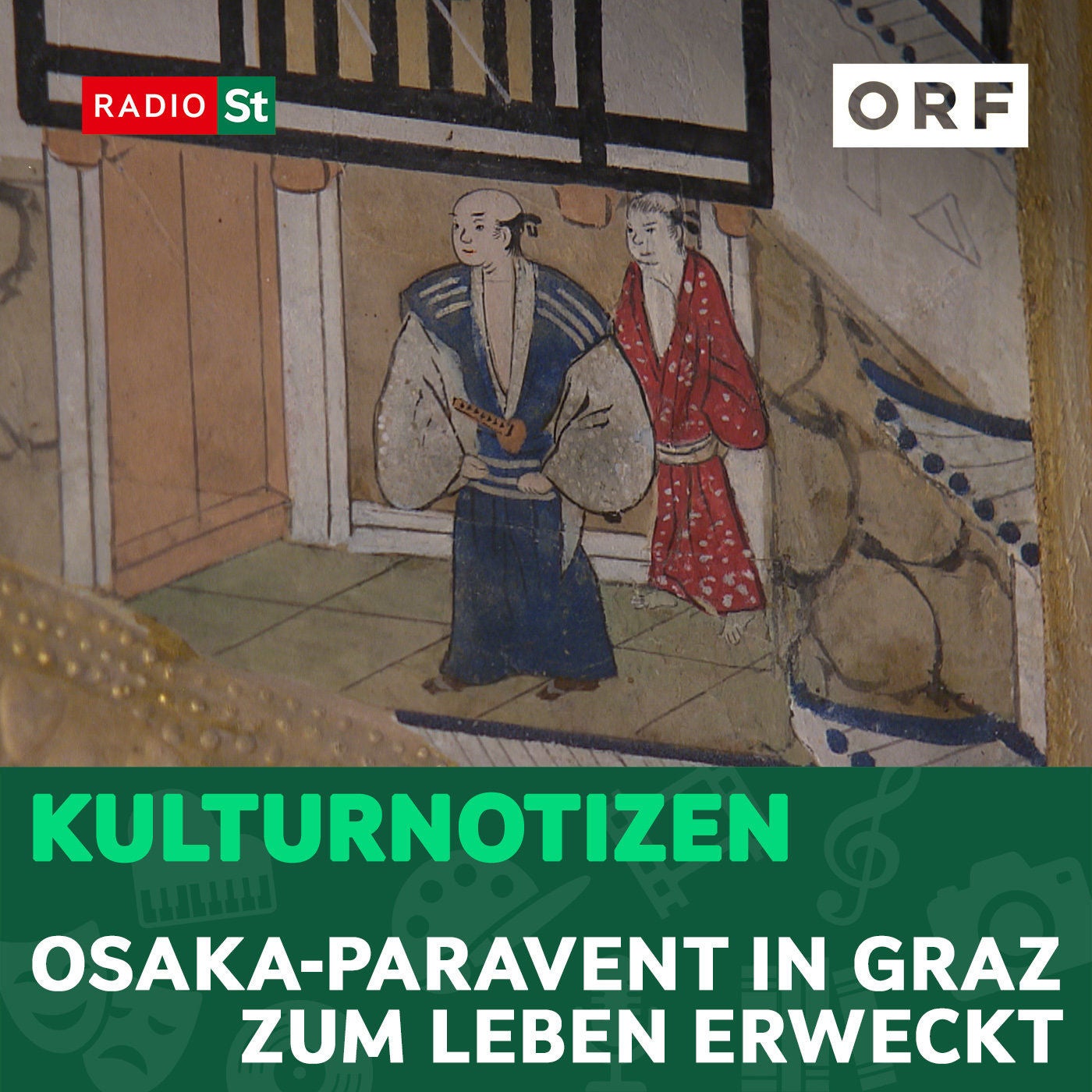 Osaka-Paravent in Graz zum Leben erweckt